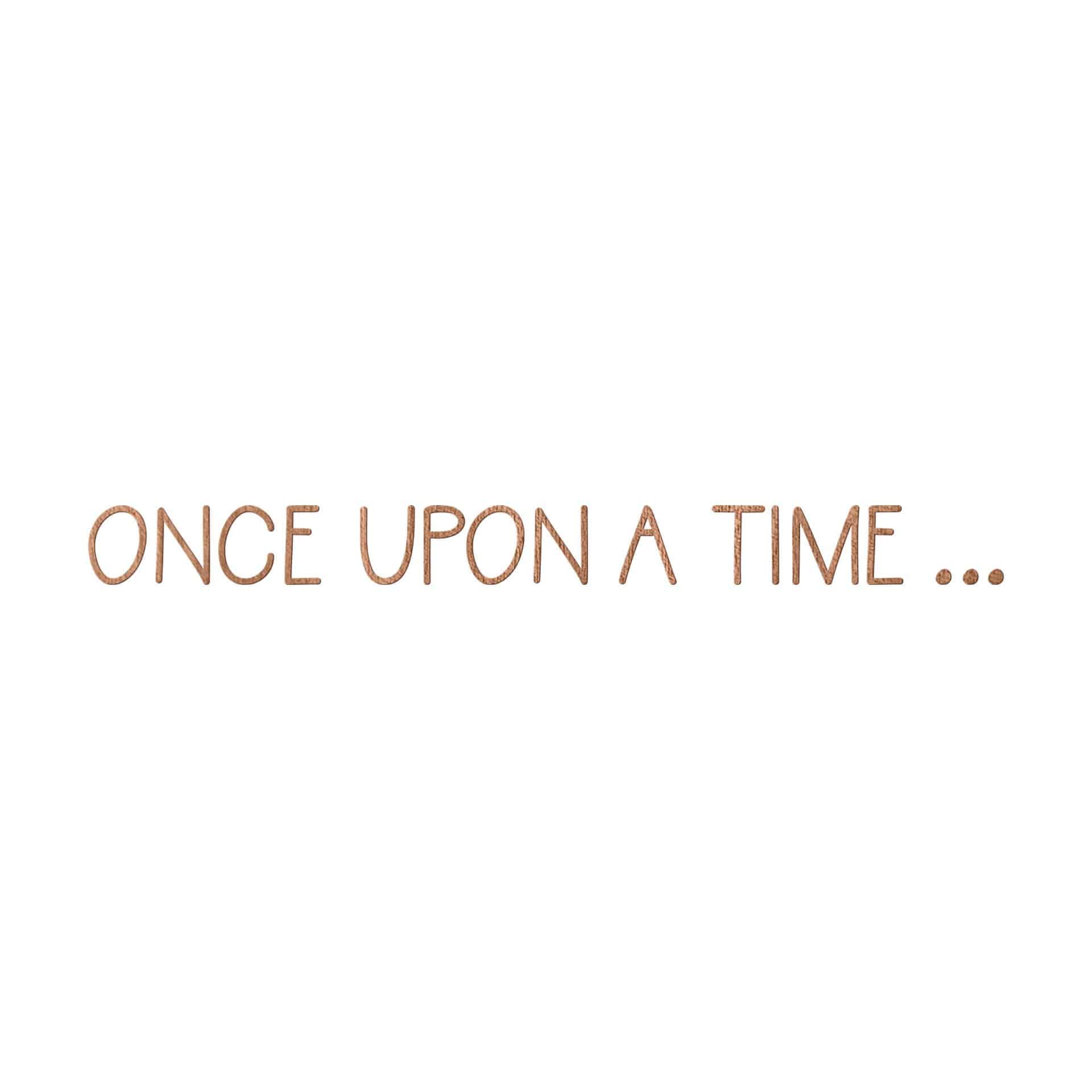 Decoro in legno Once upon a Time