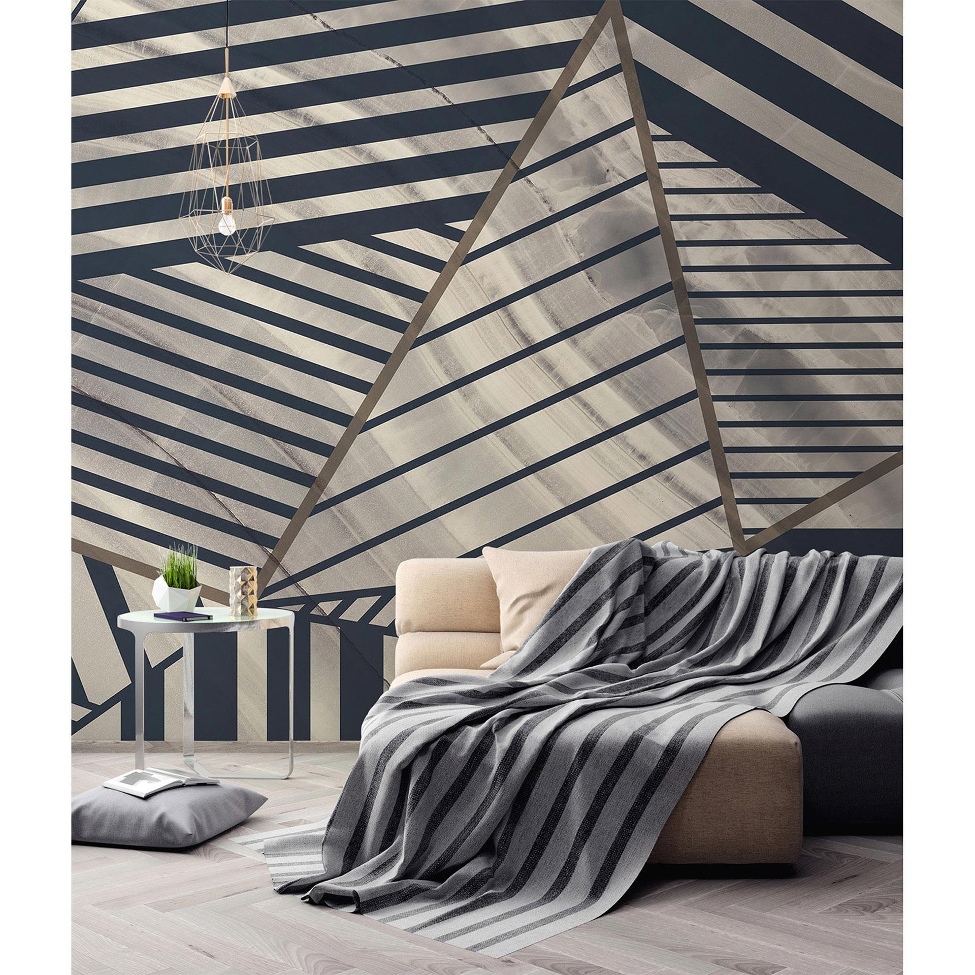 Architects Paper Papier peint photo Atelier 47 Stripes Marble bleu