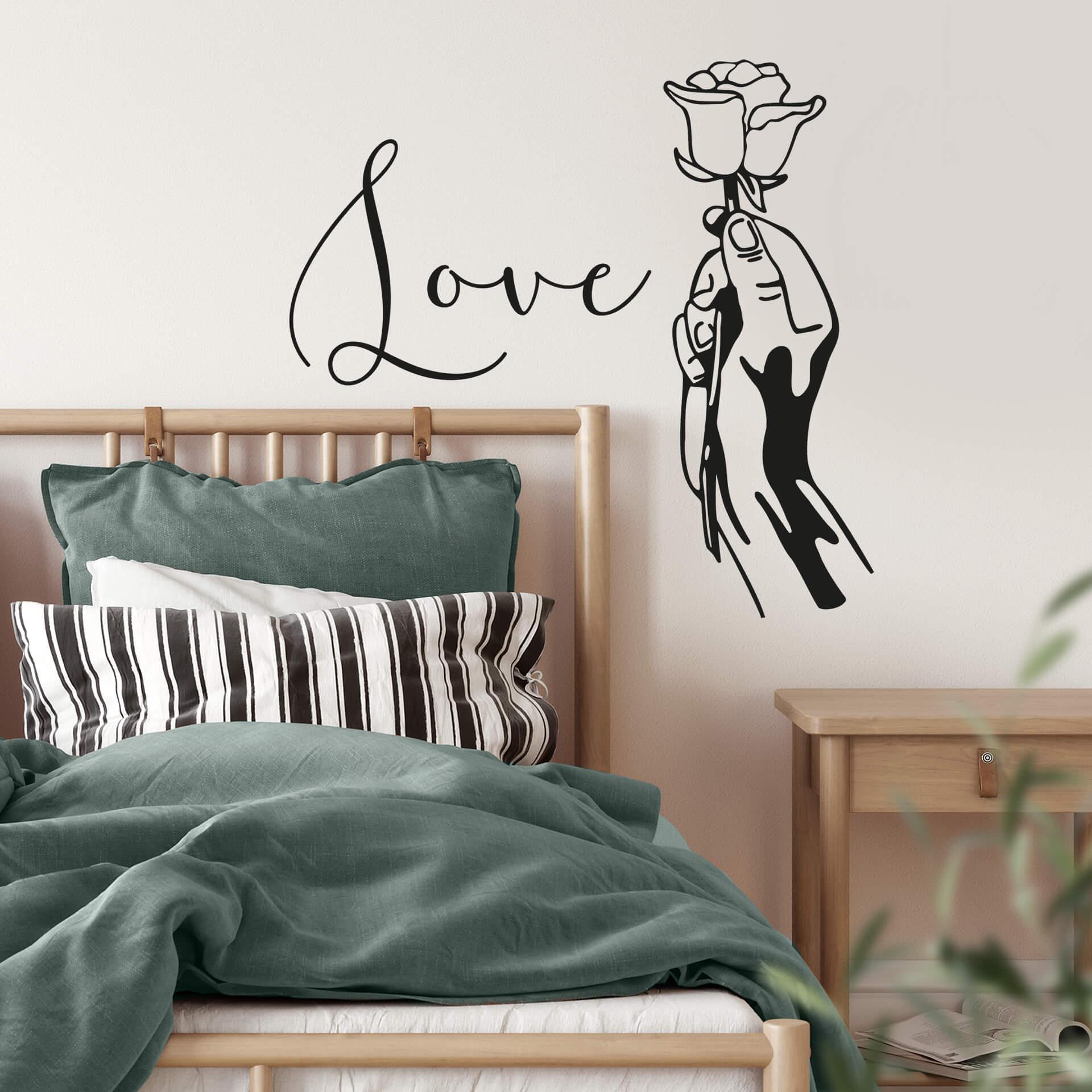 Adesivo murale - una rosa per te