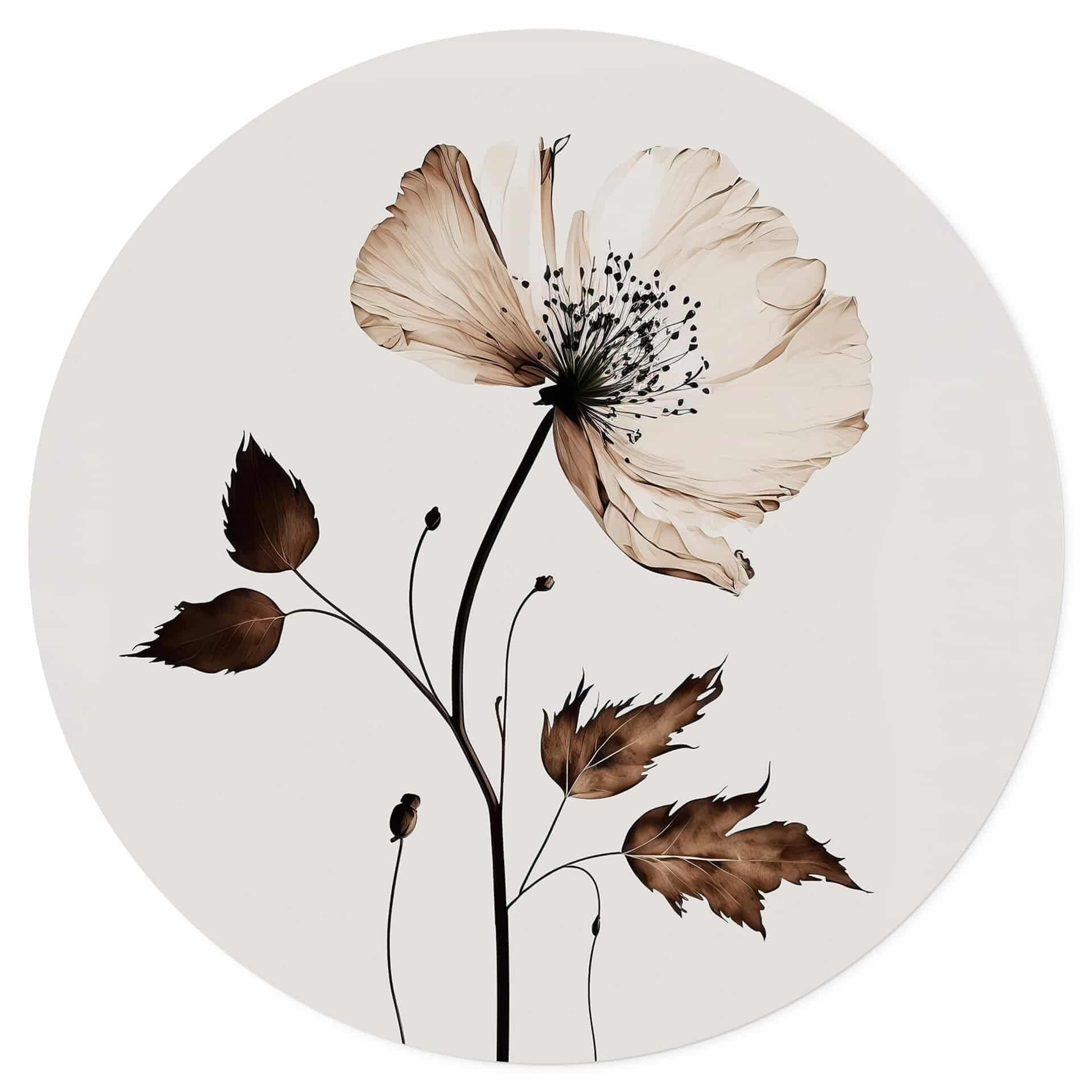 Muursticker Treechild - Droogbloemen
