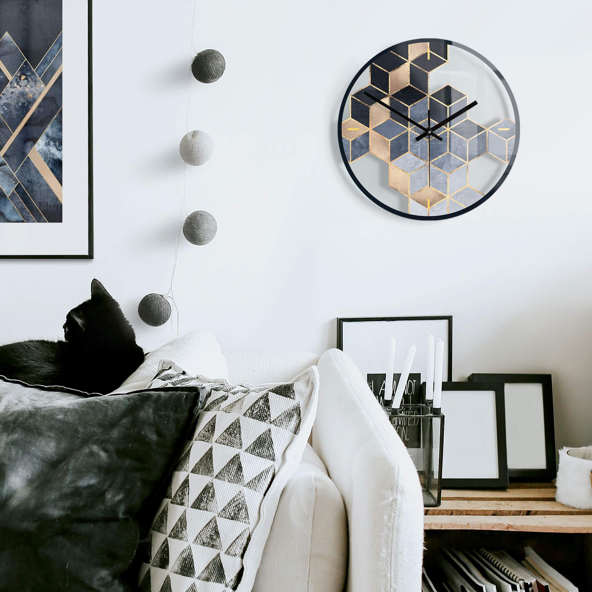 Orologio in vetro Fredriksson - Geometrie