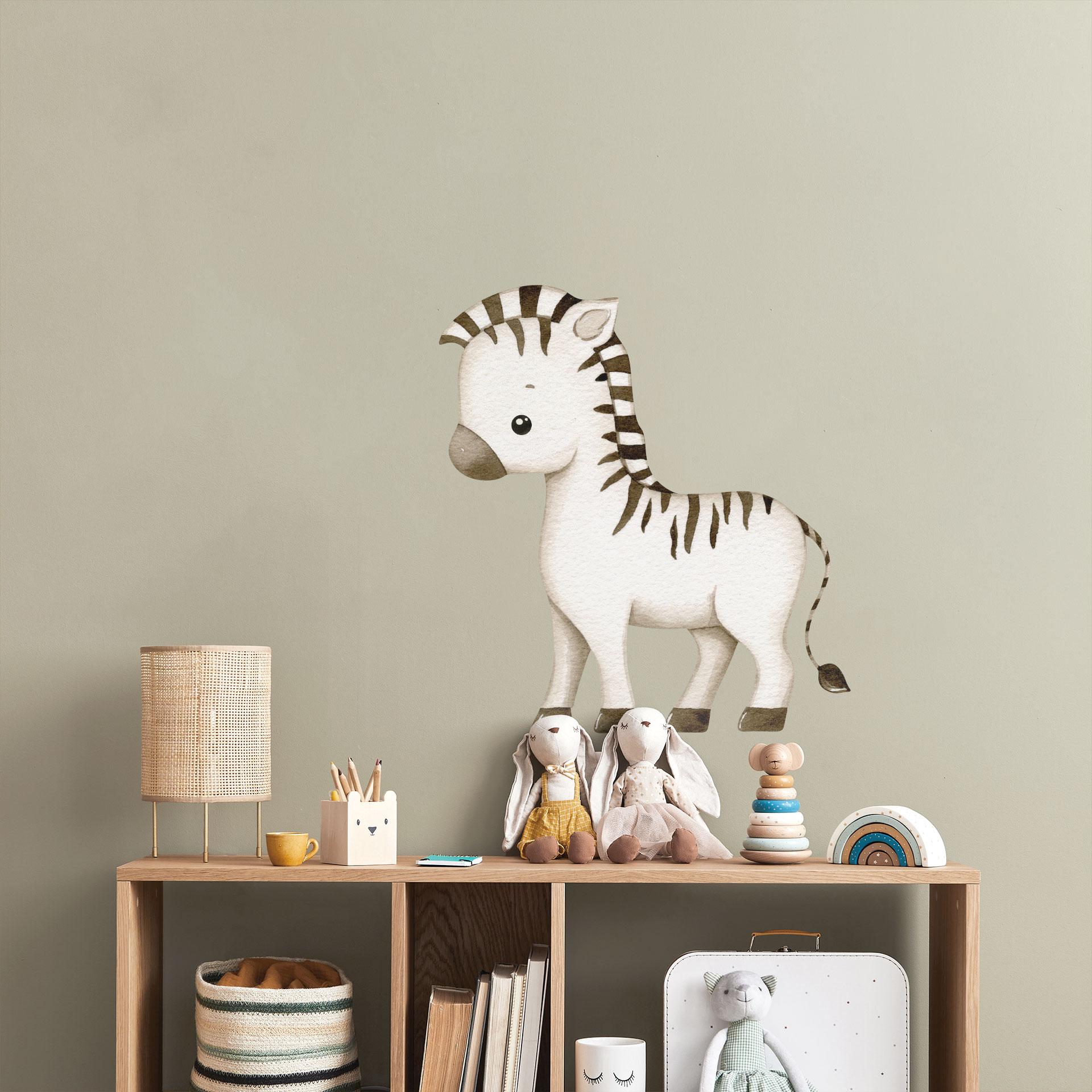 Lille zebra Wallsticker