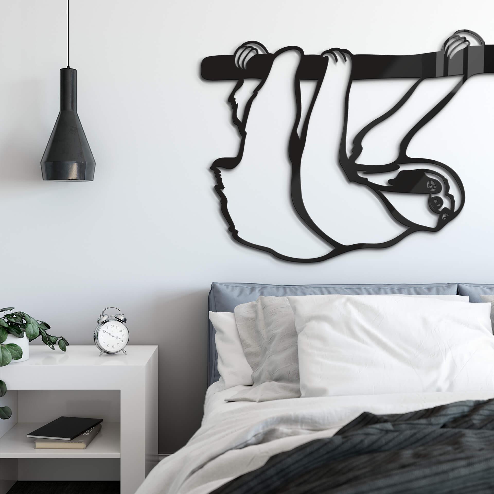 Decoración acrílica perezoso