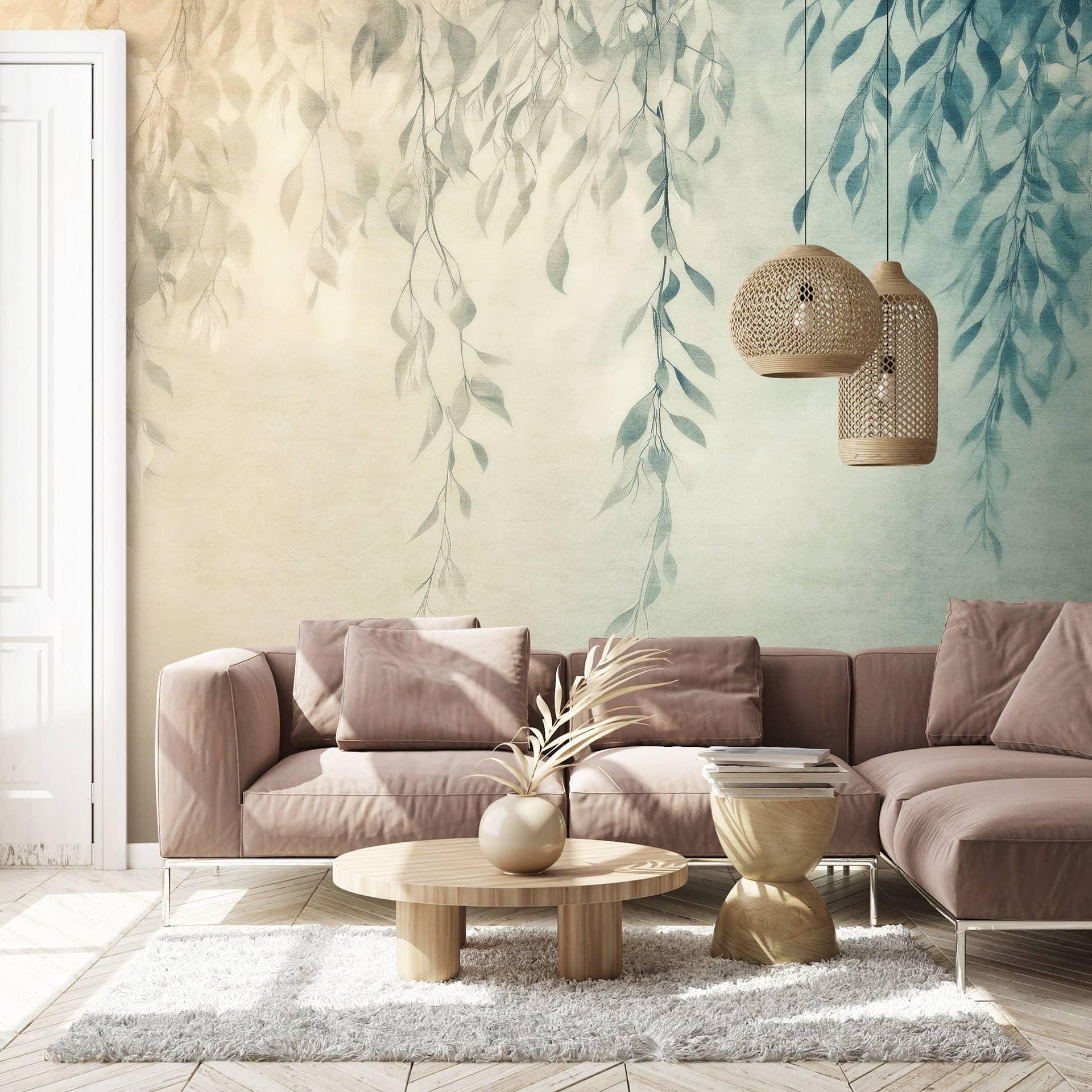 Guido Maria Kretschmer Silent Weaves - Art Edition 2 Fototapet turkis