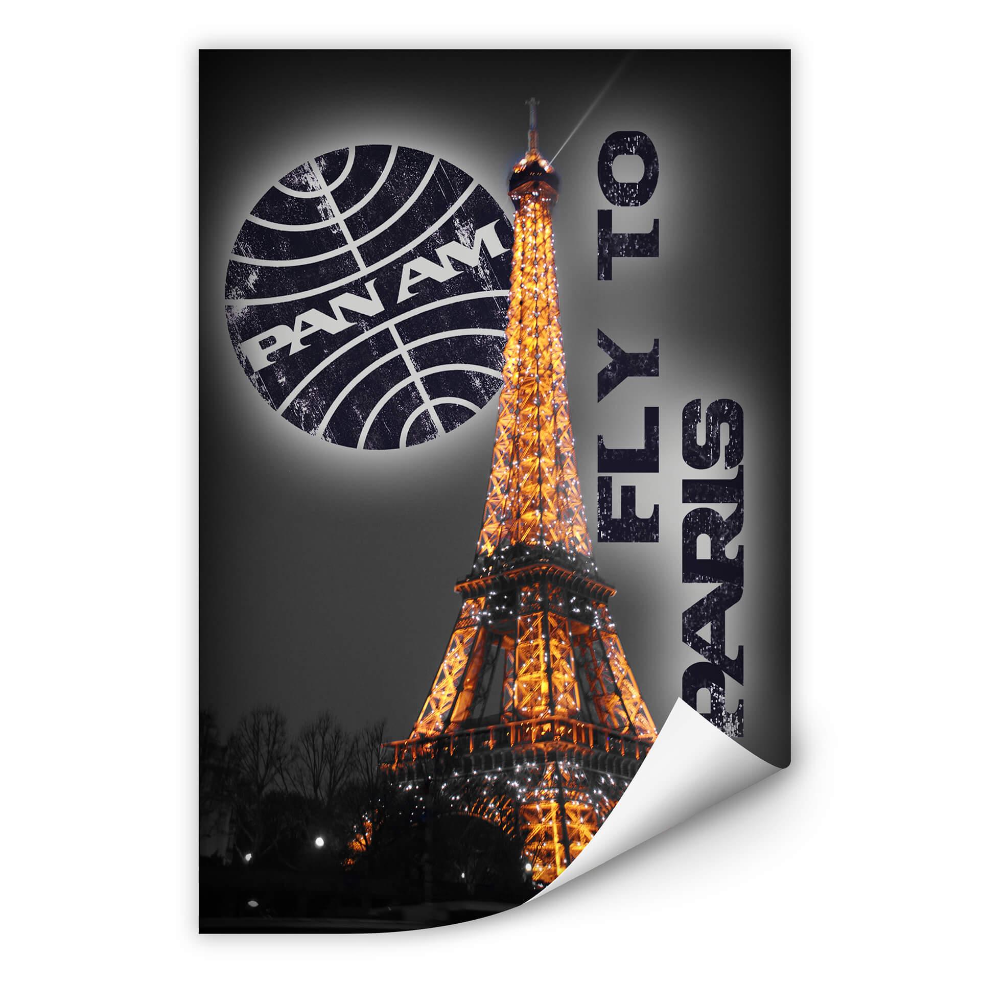 Zelfklevende Poster  PAN AM - Eiffeltoren