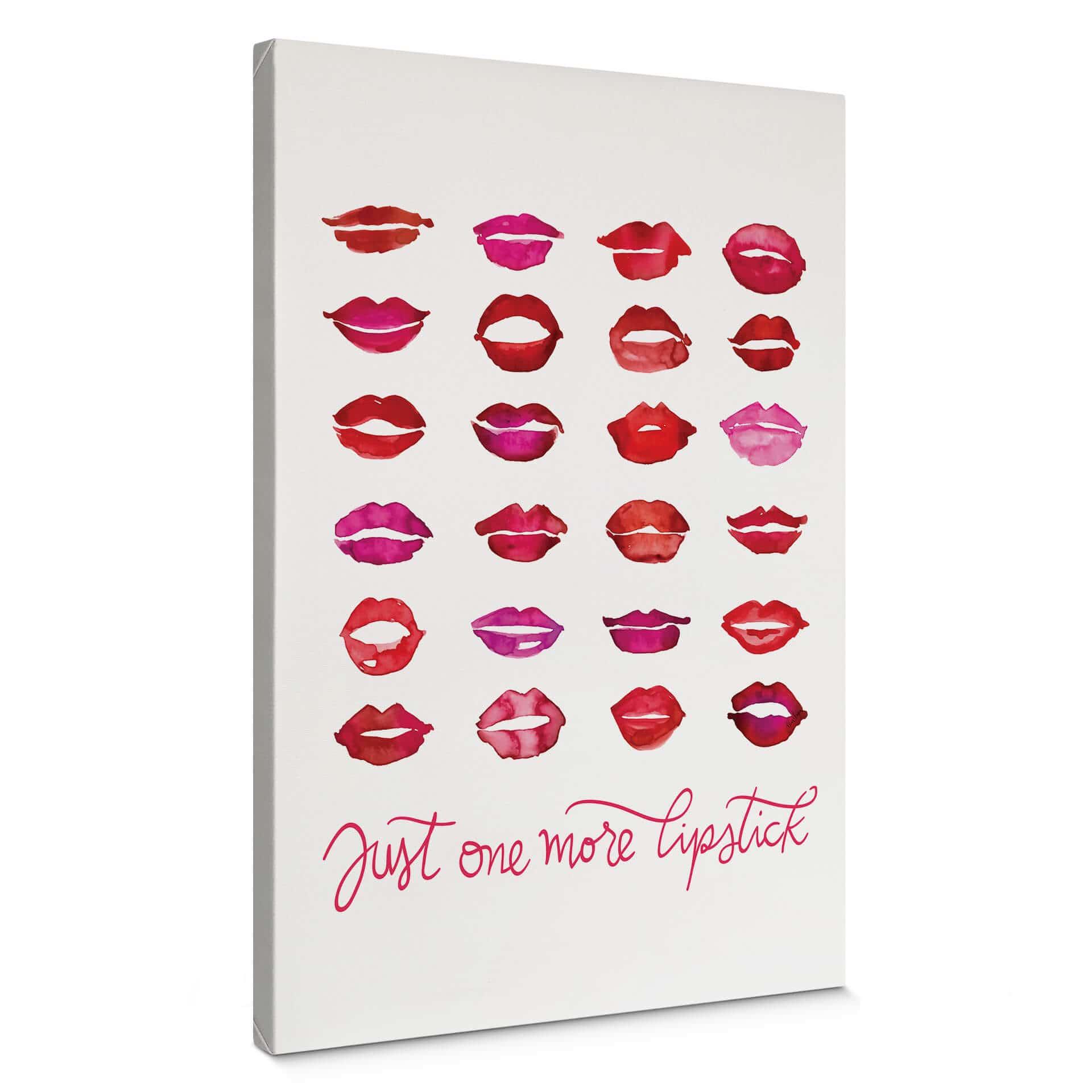 Lærredsprint - Blursbyai - Just one more Lipstick