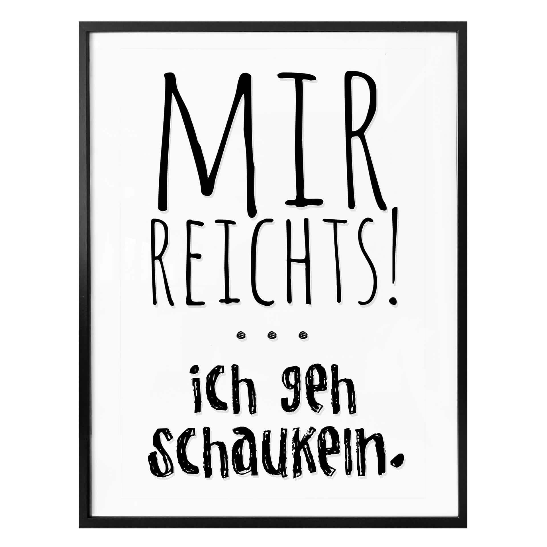 Poster Mir reichts, ich geh schaukeln