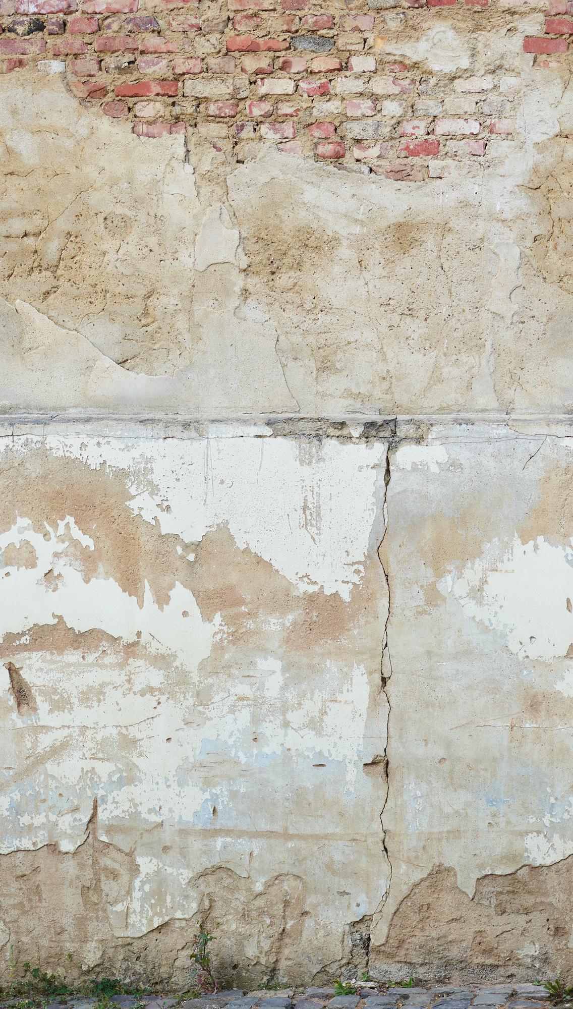 behang stenen muur beige grijs - vliesbehang Industrial Livingwalls - mat en glad