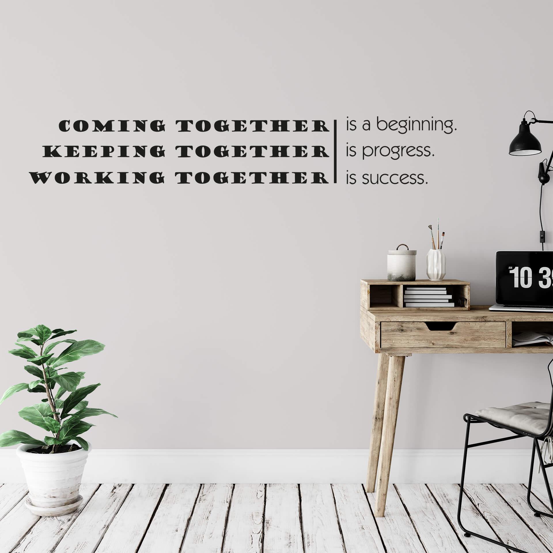 Wallsticker -  Coming together...