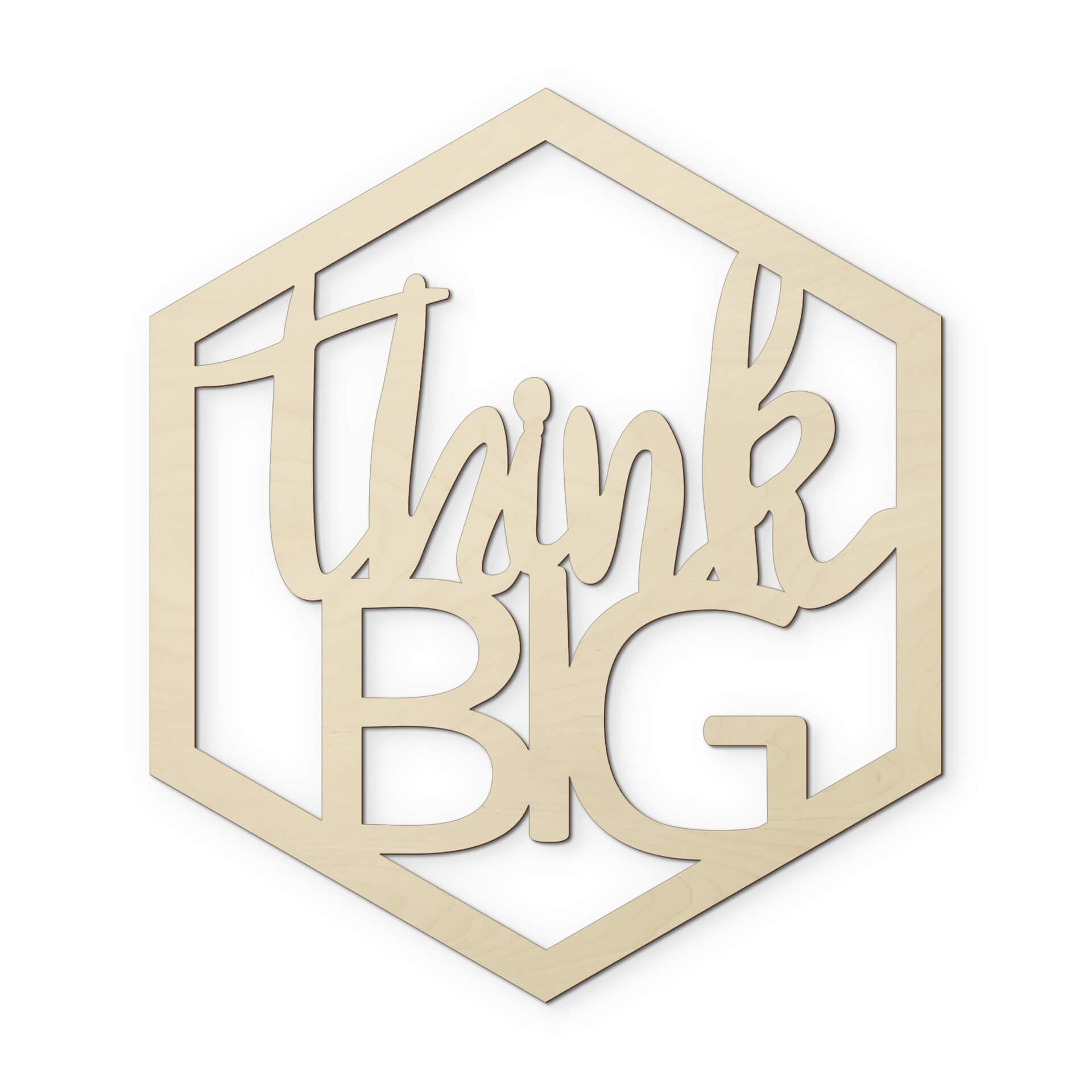 Decoración en madera de álamo - Think Big