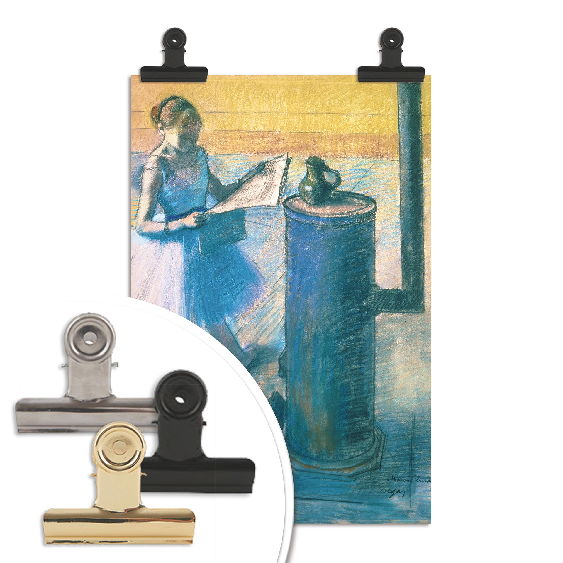 Poster Degas - Ballerina che legge il giornale
