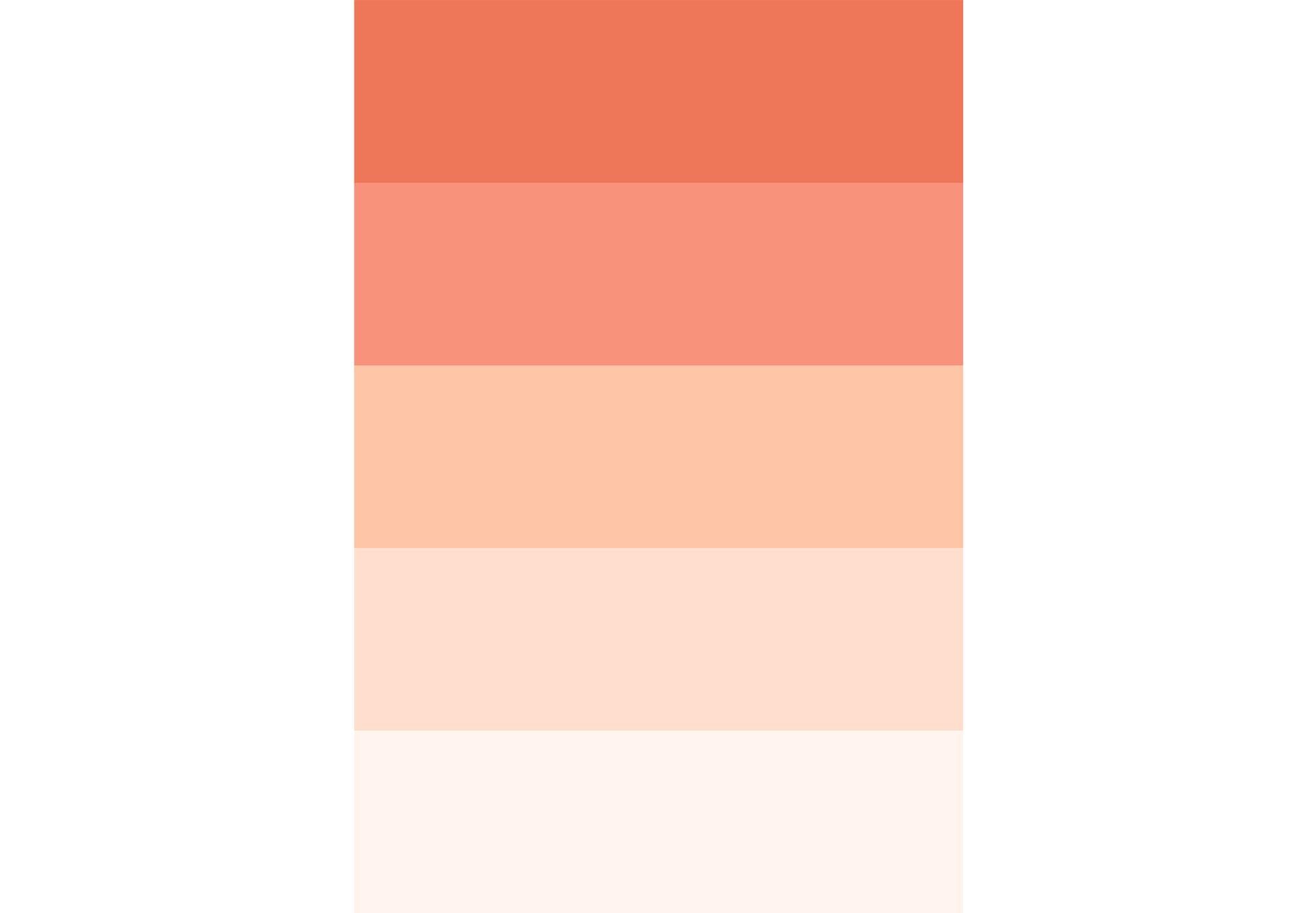 Møbelfolie, dekorativ folie - kan tørres af - farvegradient orange