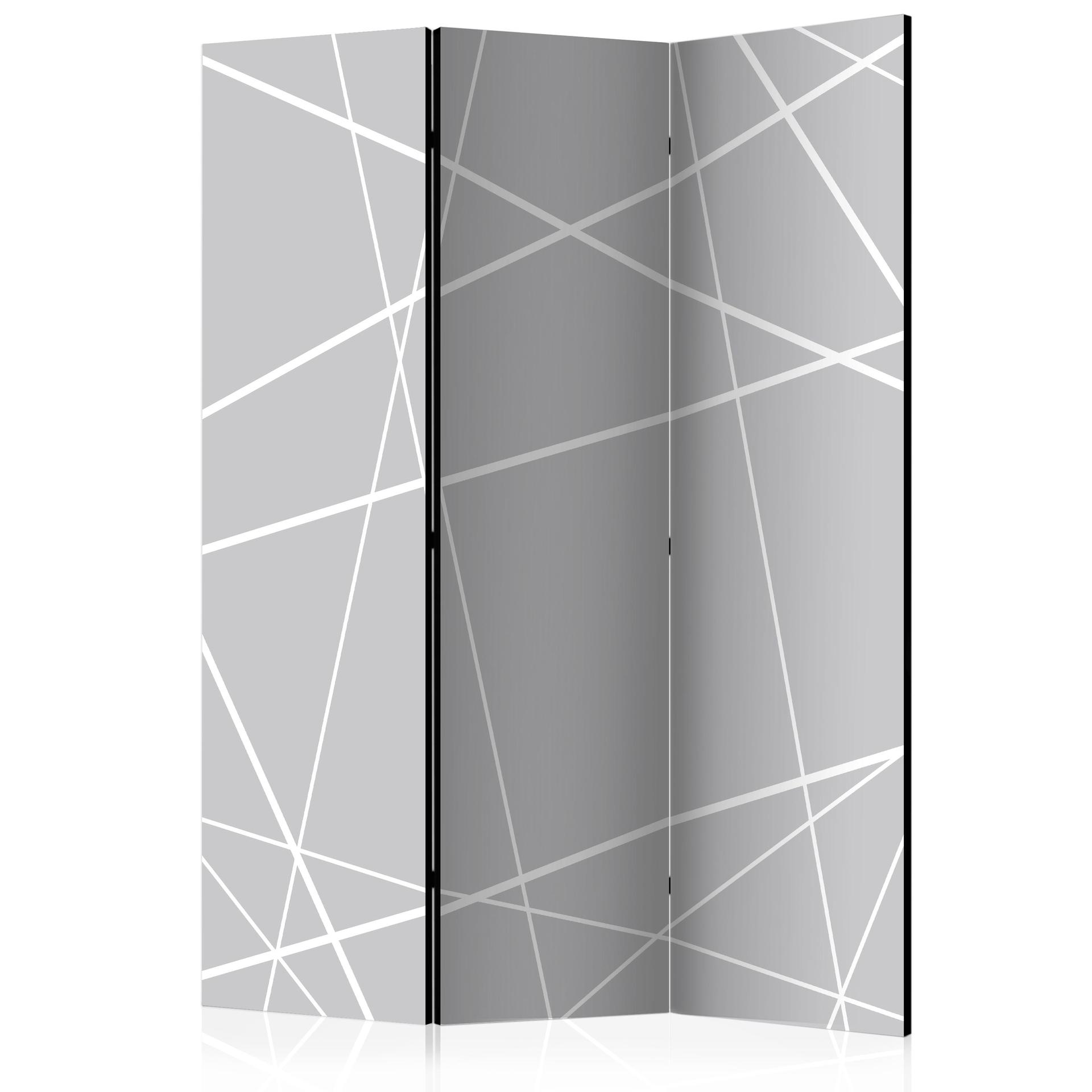 Screen room divider - Moderne edderkoppespind, 3-delt