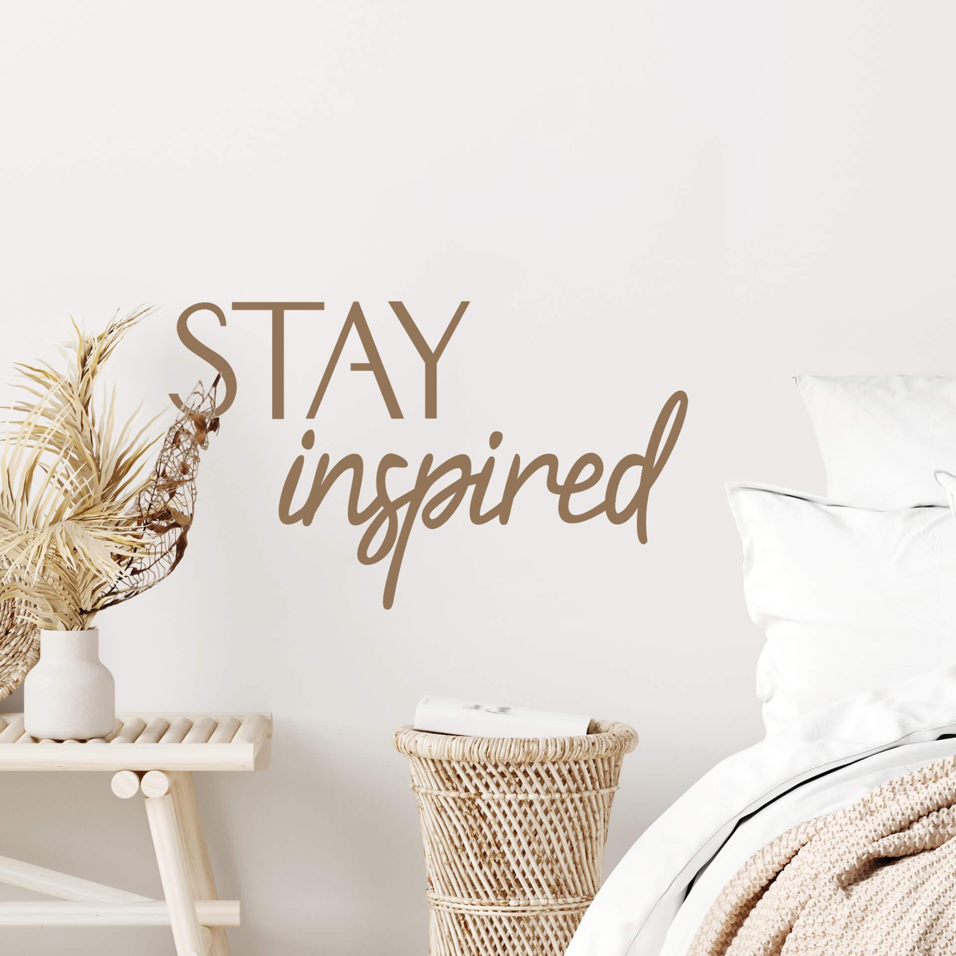 Adesivo murale Stay Inspired