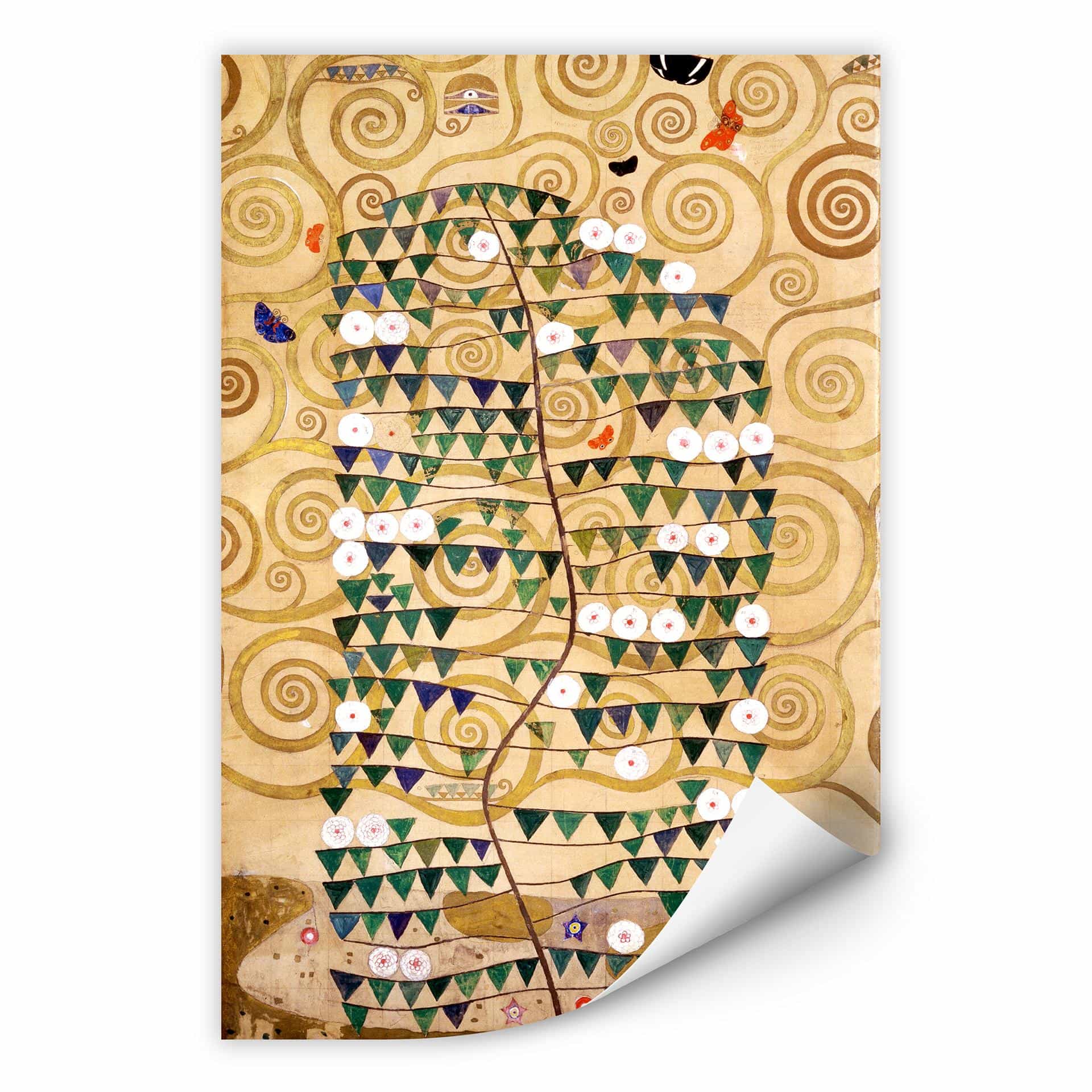Zelfklevende Poster - Klimt - Stoclet Fries