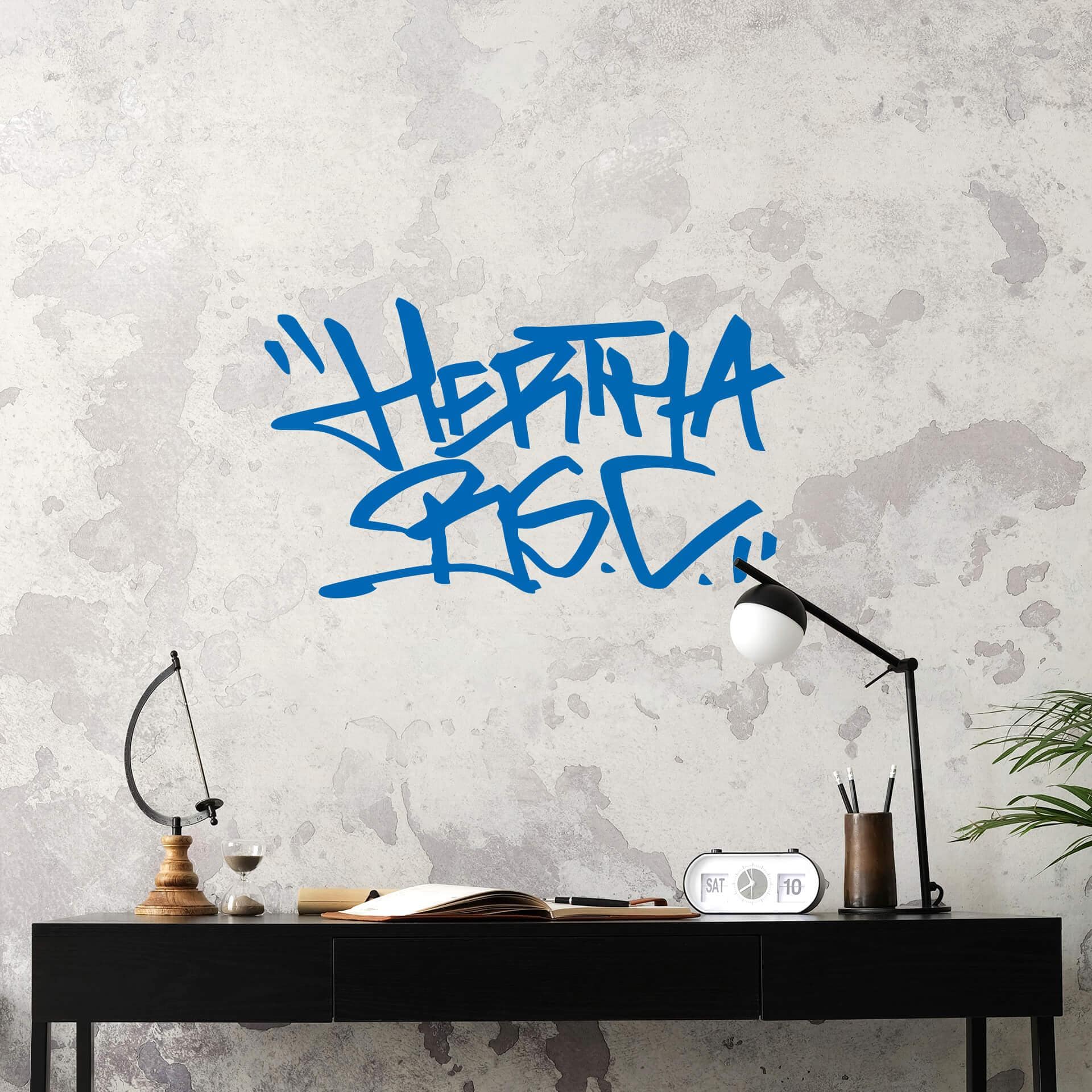 Wandtattoo Hertha BSC Tag - Markenschriftzug des Vereins