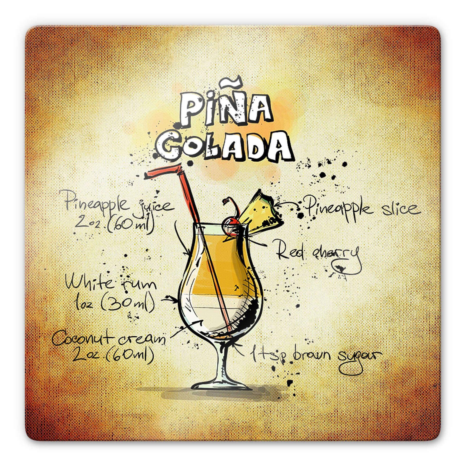 Glasschilderijen Pina Colada