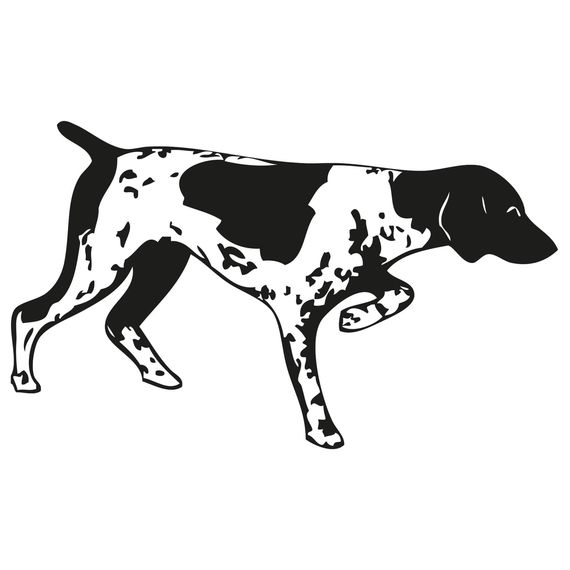 Muursticker Jachthond 2