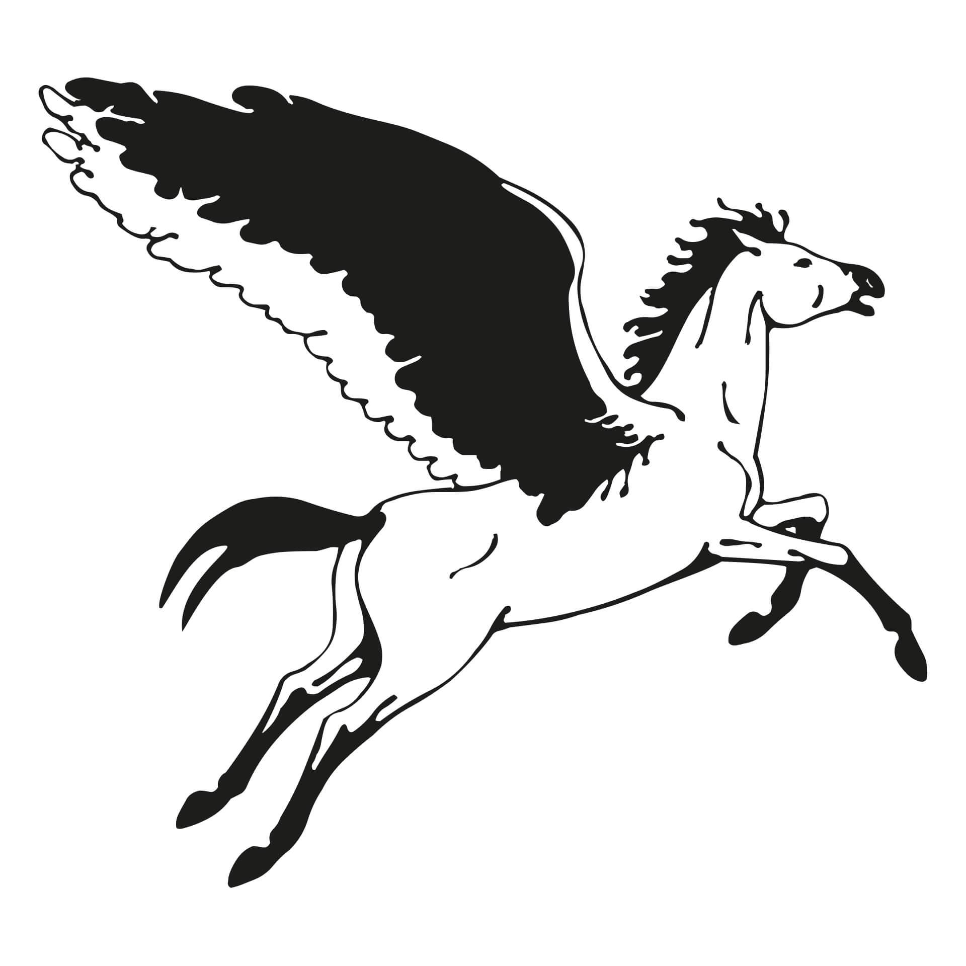 Wandtattoo Pegasus-Pferd