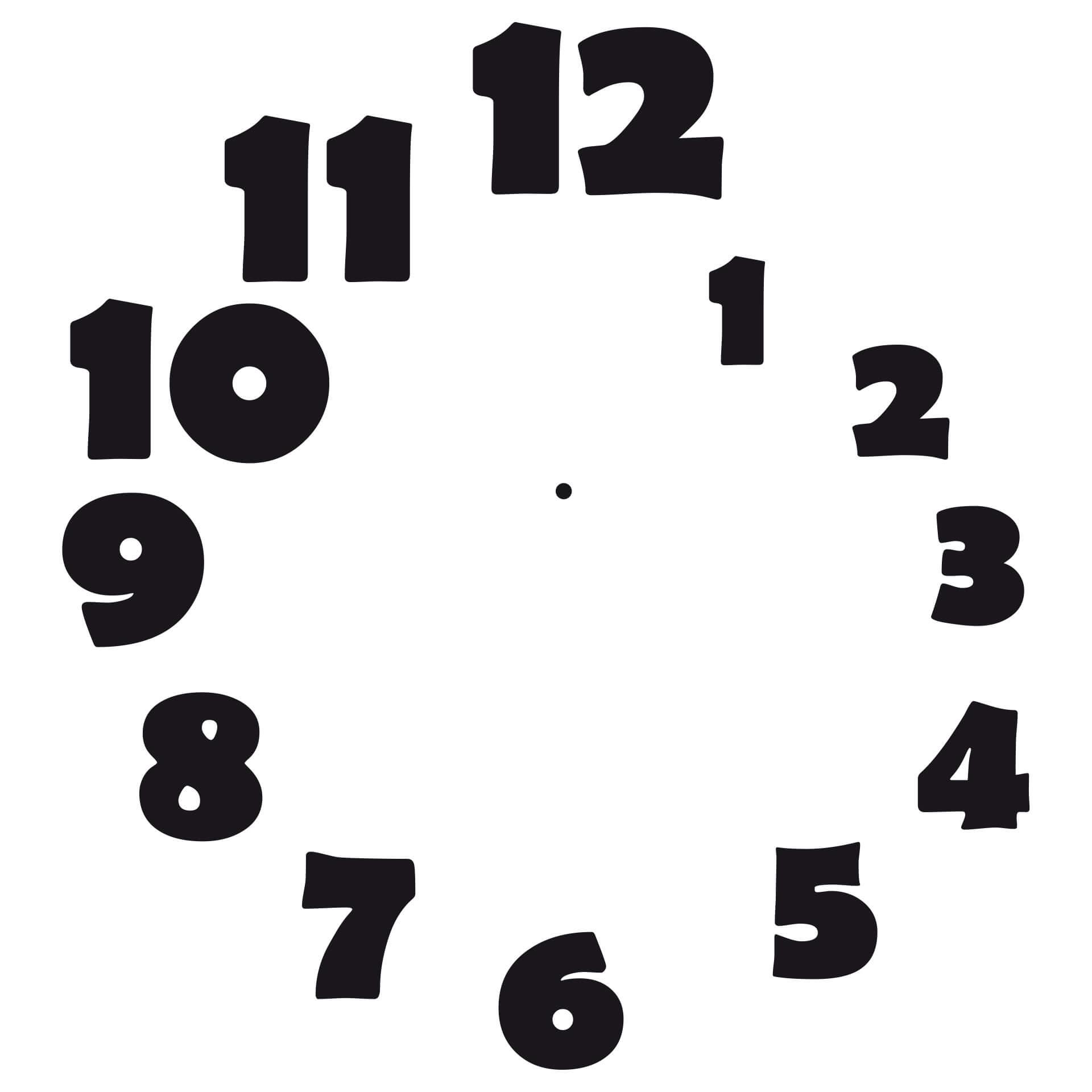 Adesivo murale - orologio spirale
