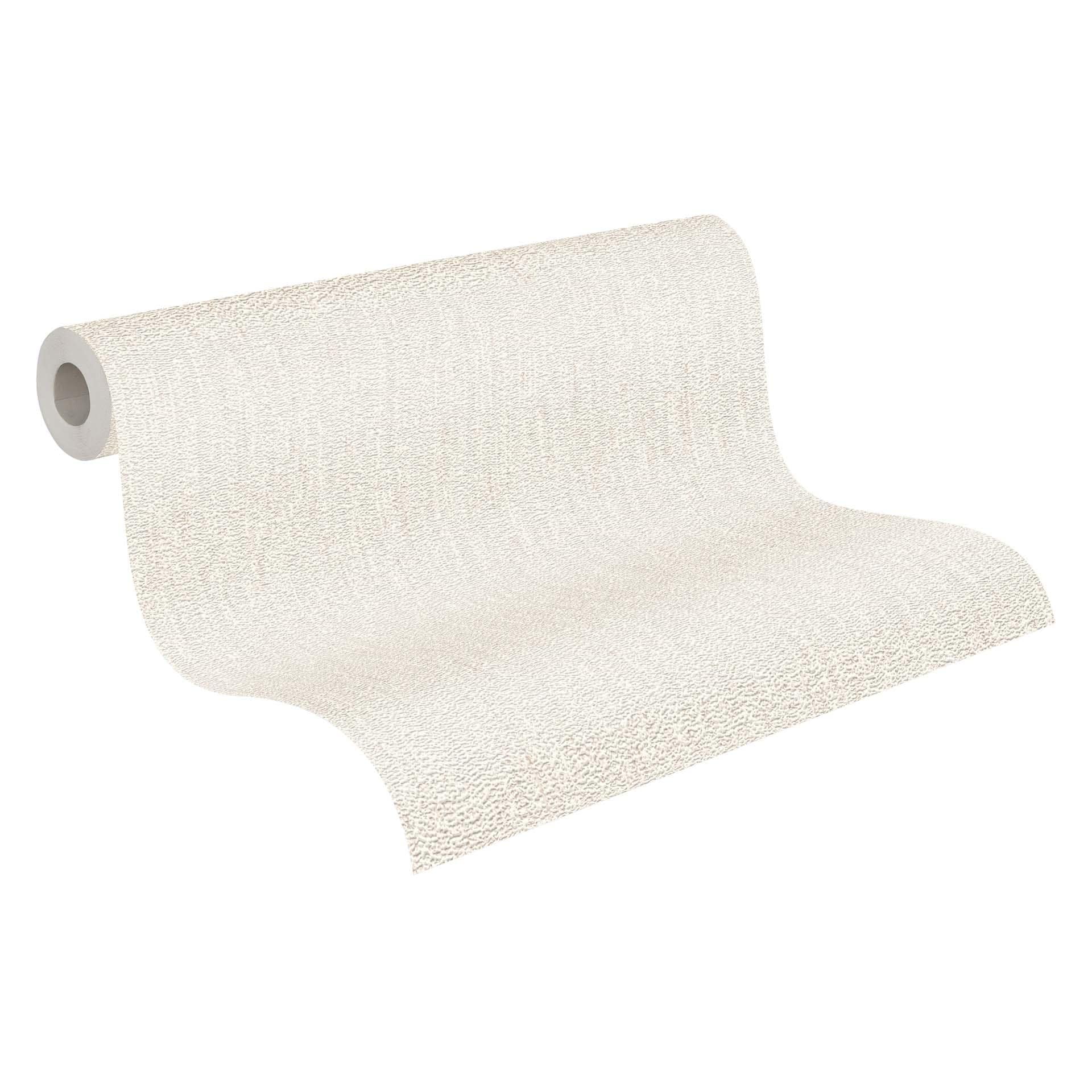 Structuurbehang wit creme - vliesbehang A.S. Création