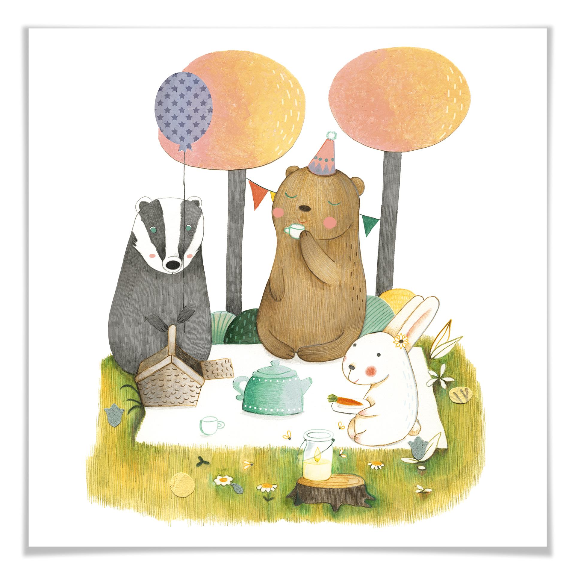 Póster Loske - Picnic para tres