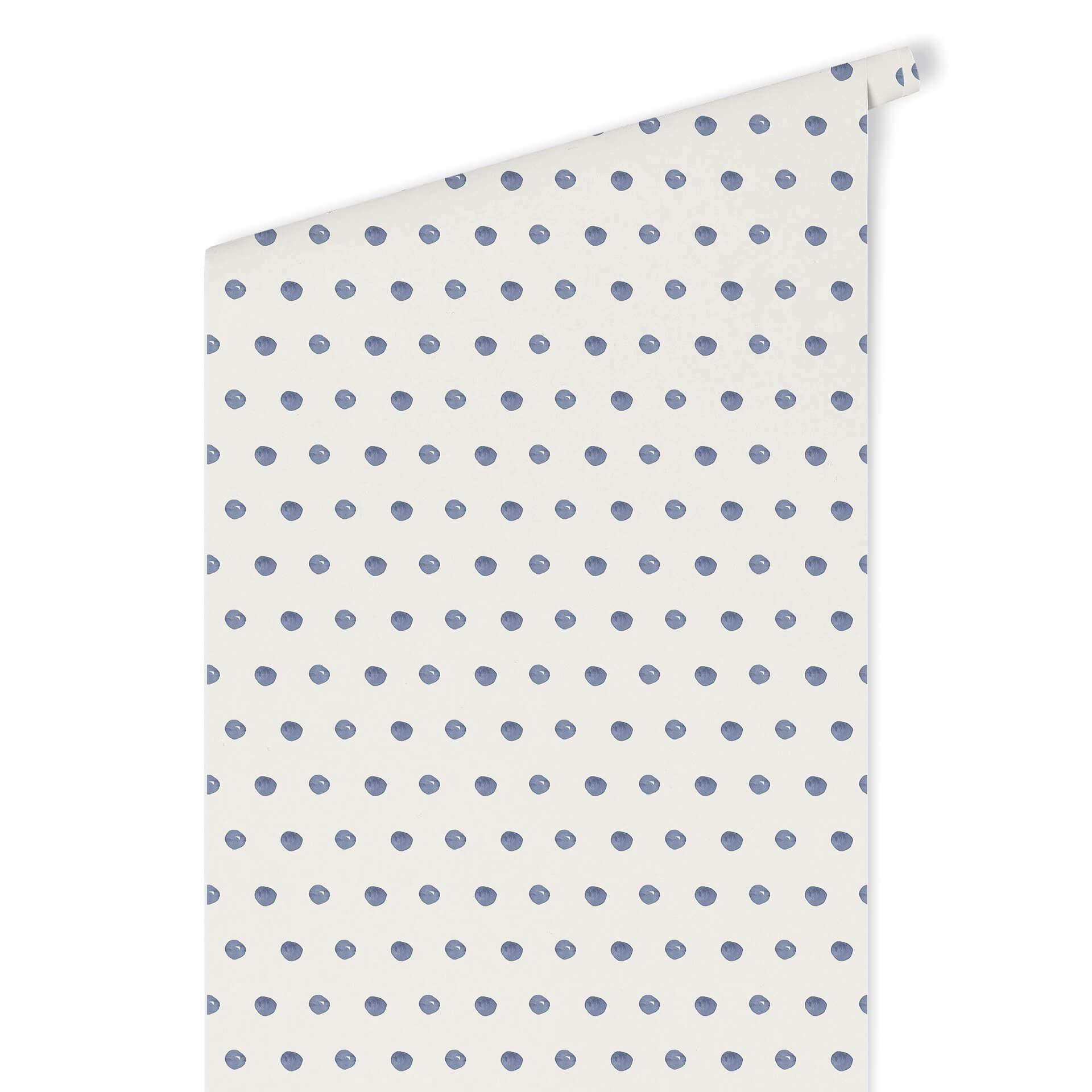 Patroonbehang – Aquarel Dots 02 – blauw