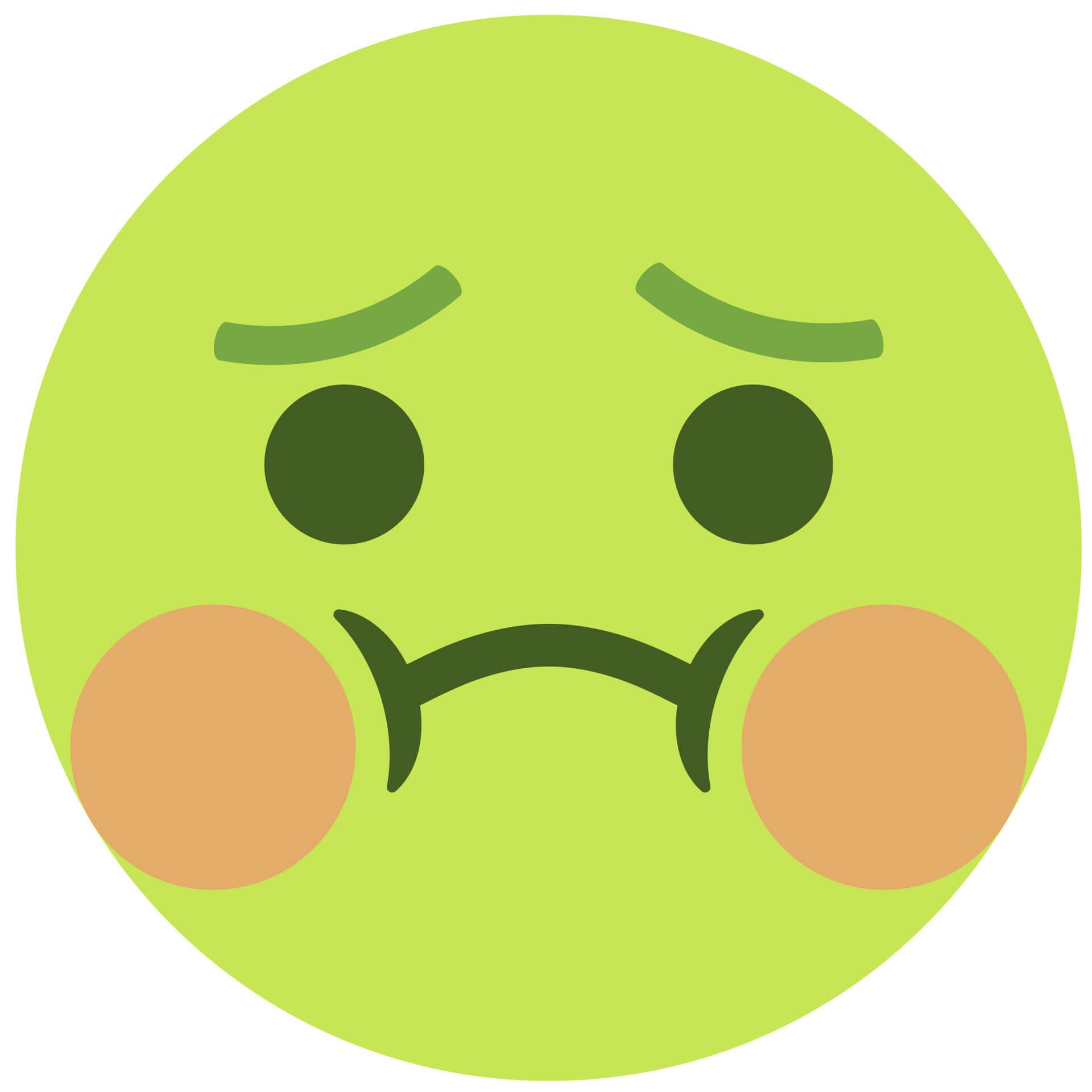 Wandtattoo Emoji Nauseated Face