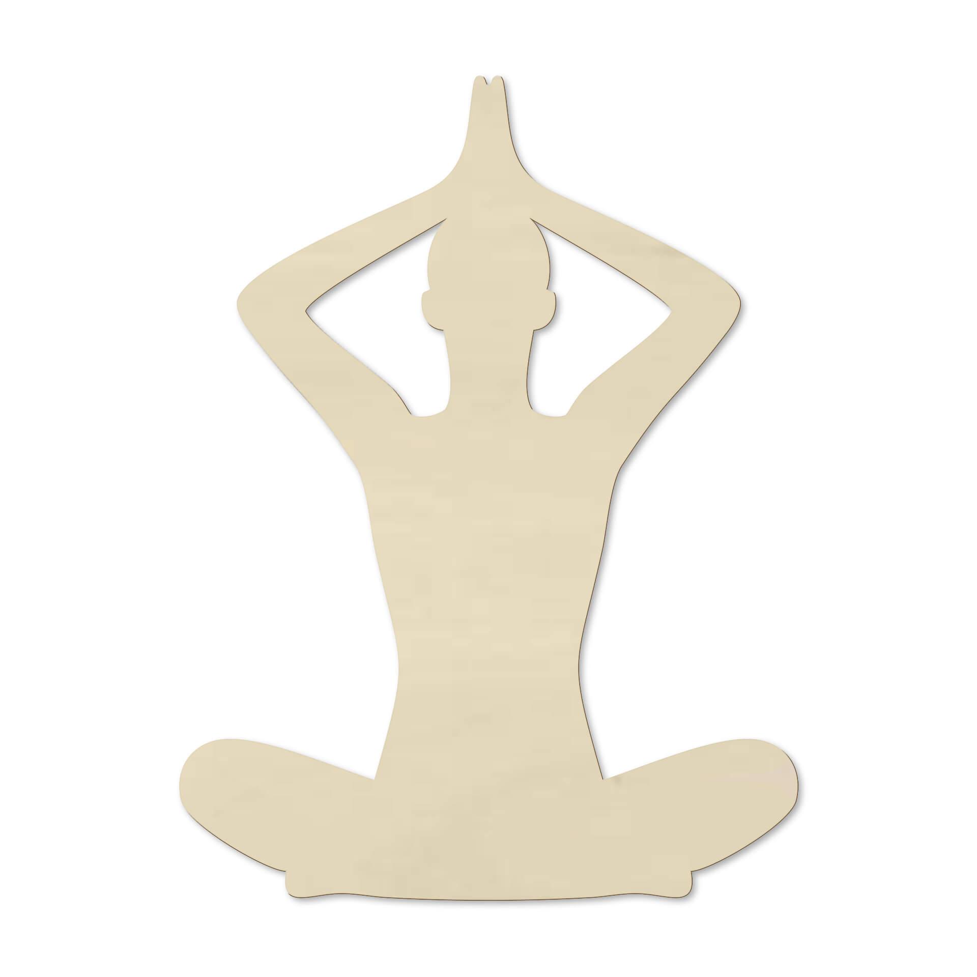 Decoro in legno - Yoga Pose 02