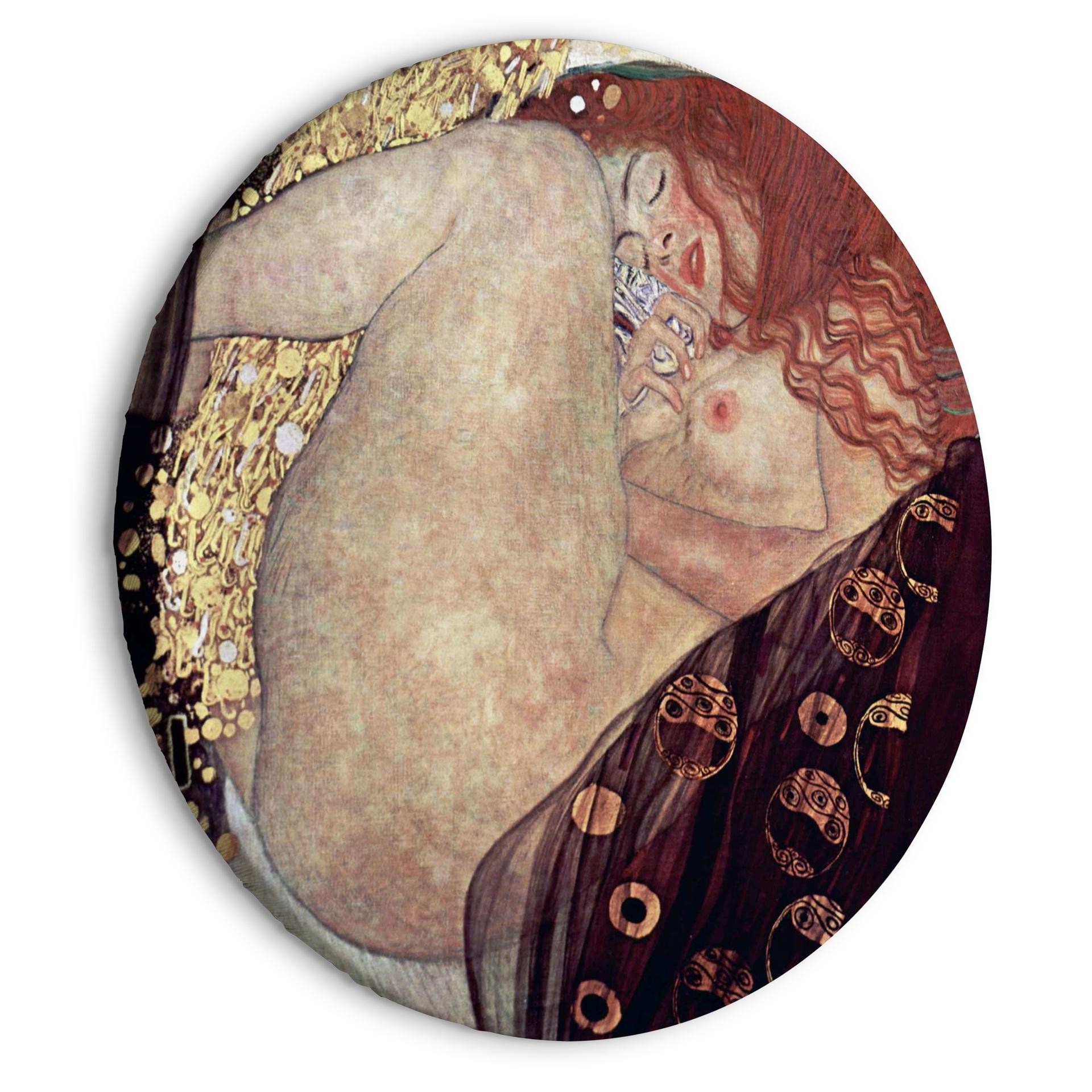 Rundes Leinwandbild Klimt - Danaë