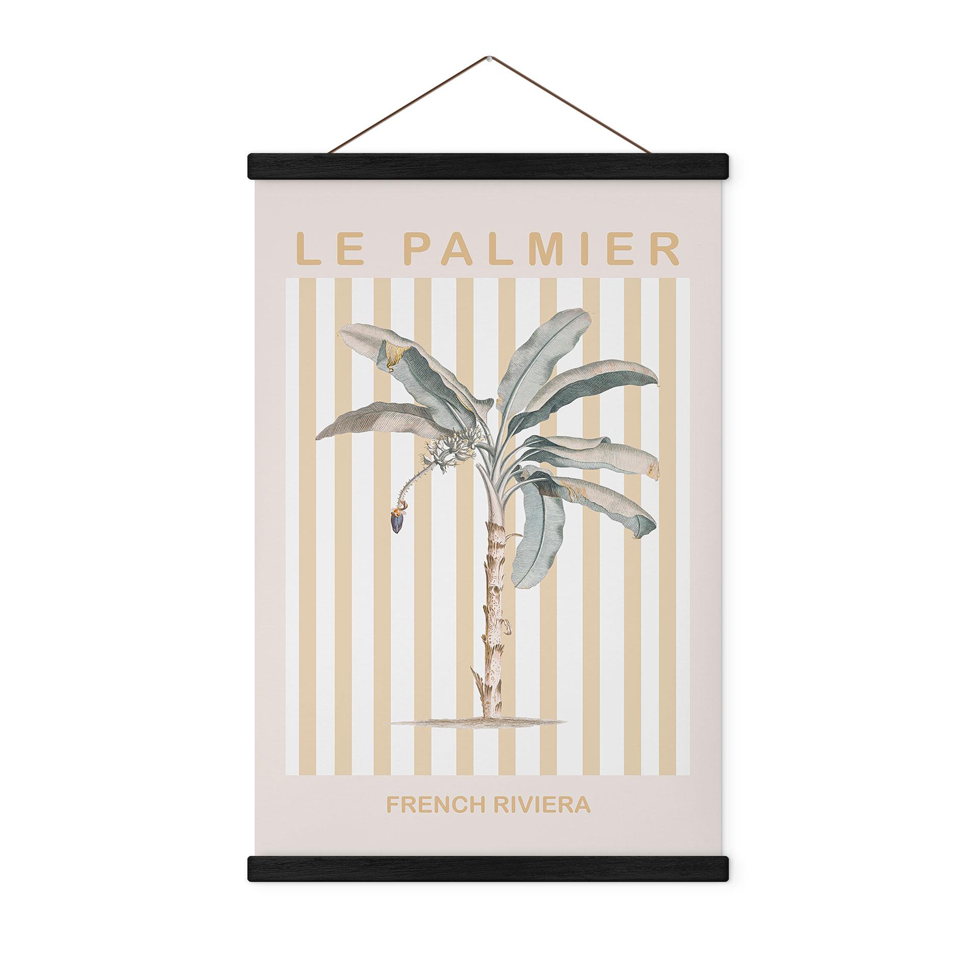 Tekstil plakat Palmetræ på den franske riviera - Grace Digital Art
