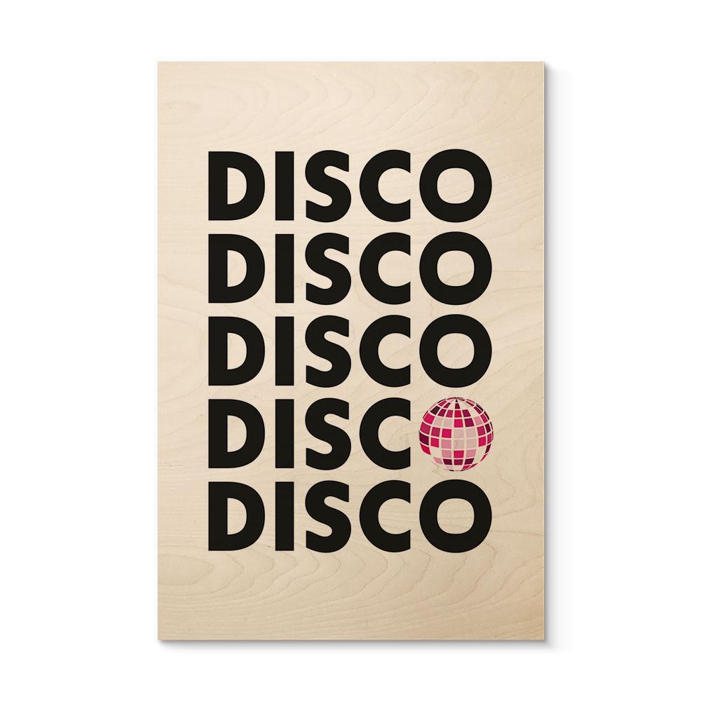 Billede af træ Retro Disco Vibes Typografi - Kerr-Dineen