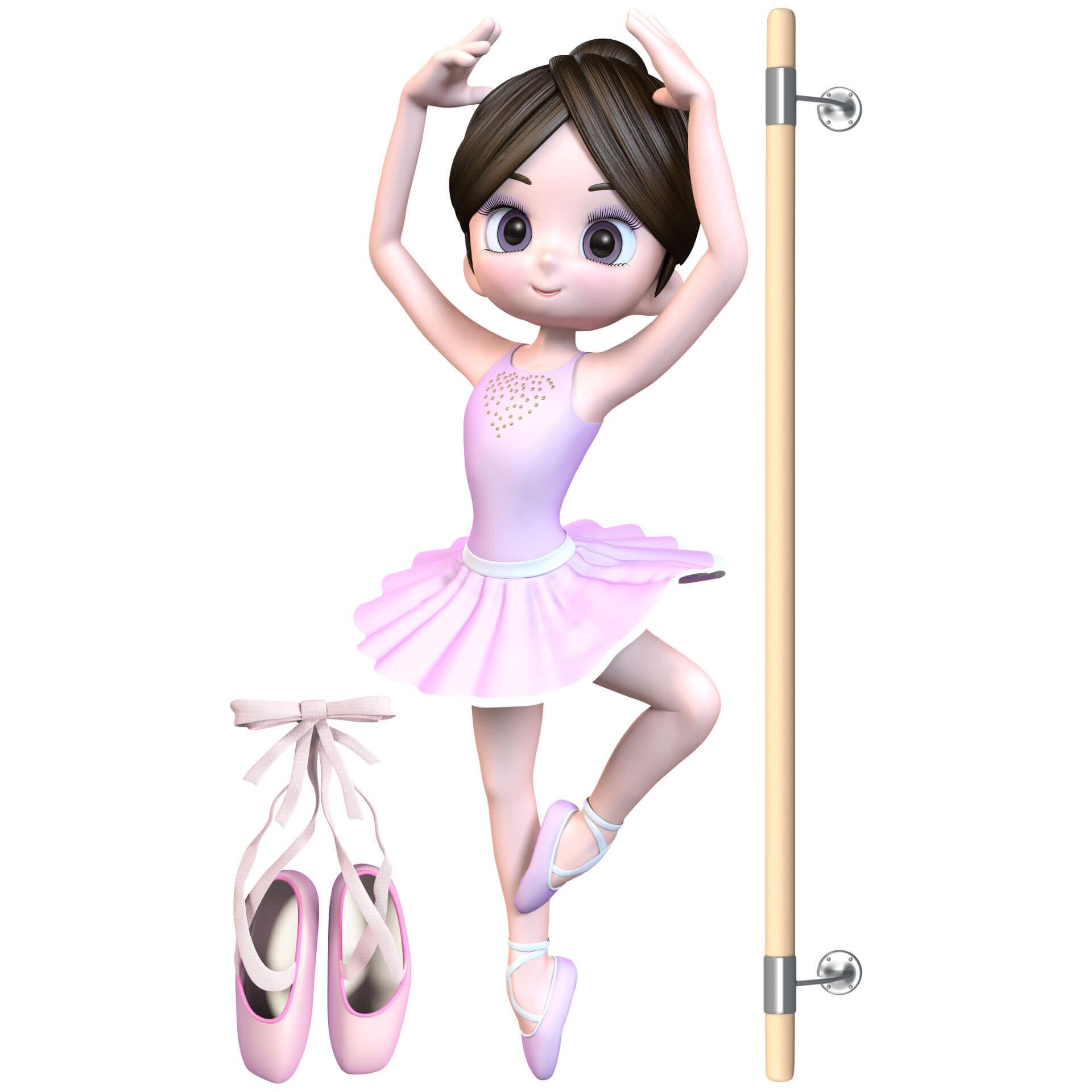 Wandtattoo  Agullo - Ballerina + Ballettschuhe
