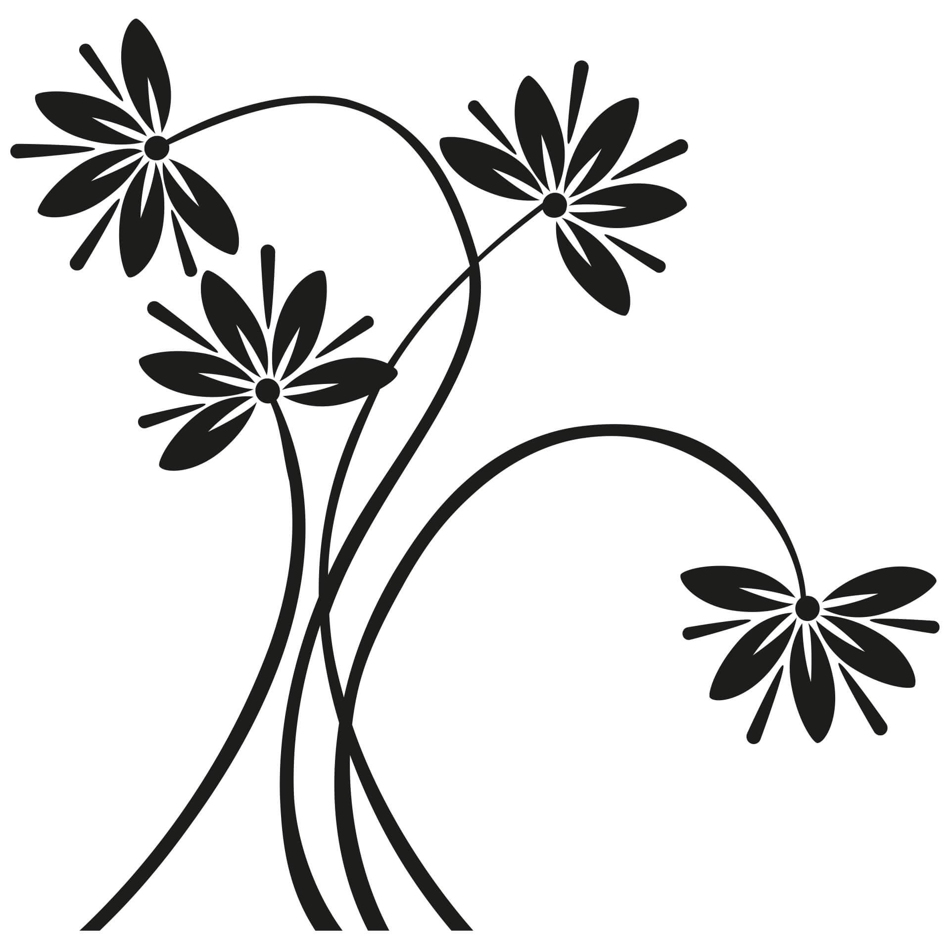 Muursticker Bloemen Arabelle