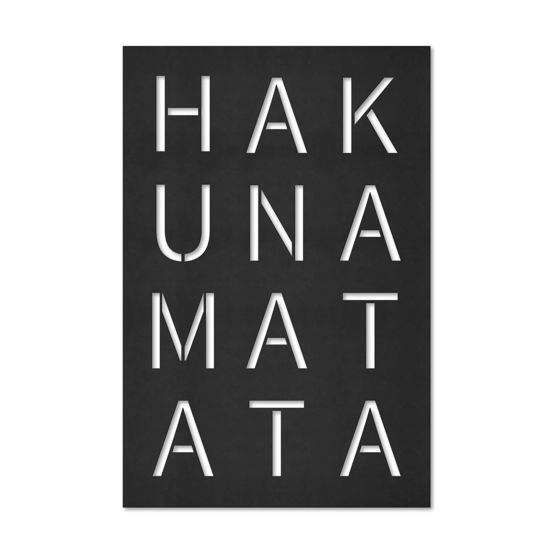 MDF - Decoración en madera Tablero Hakuna Matata