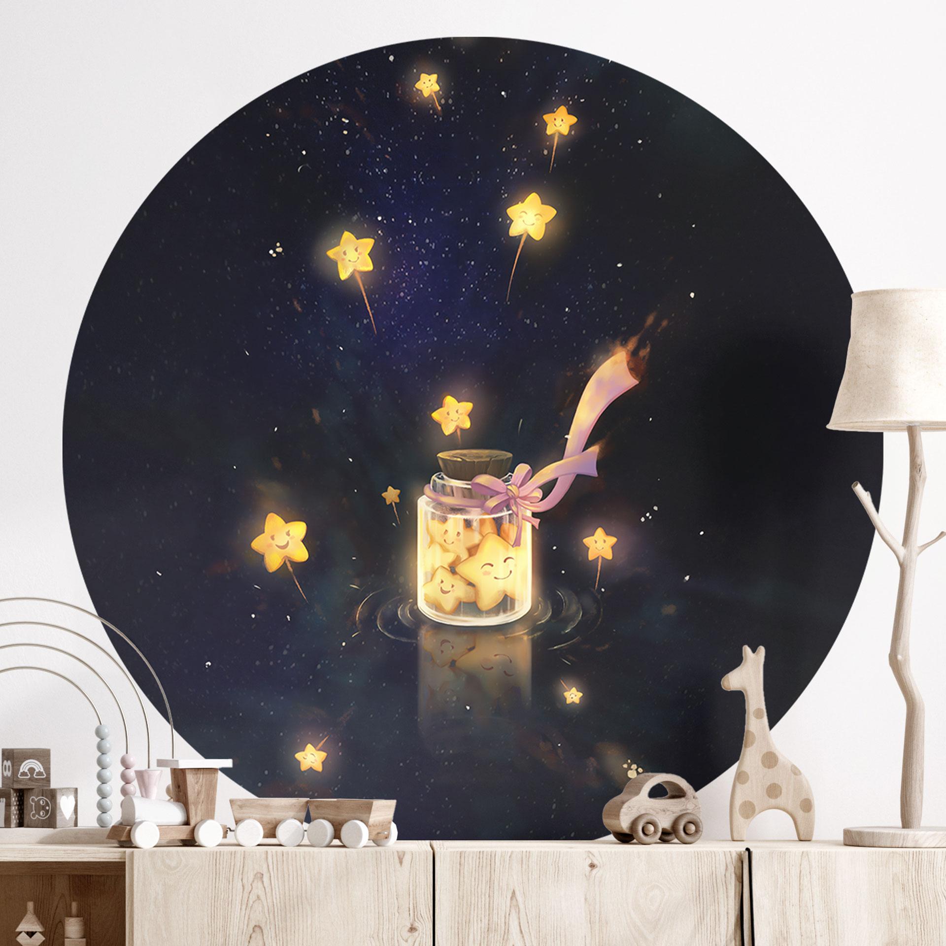 Wall Sticker Stjernefanger: Et glas fuld af ønsker - Thai