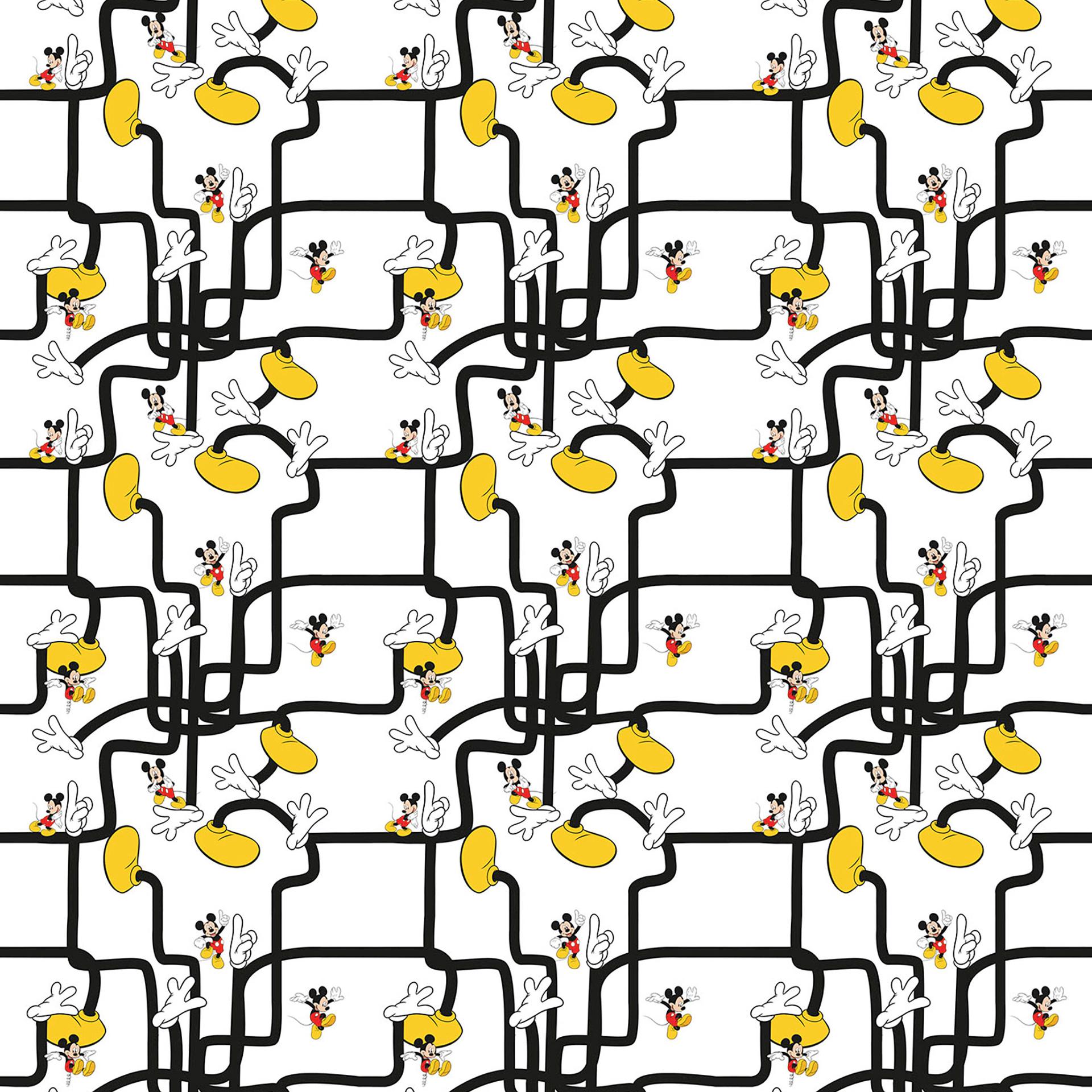 Non-woven tapet - Mickey Mouse fodlabyrint - 200 x 280 cm