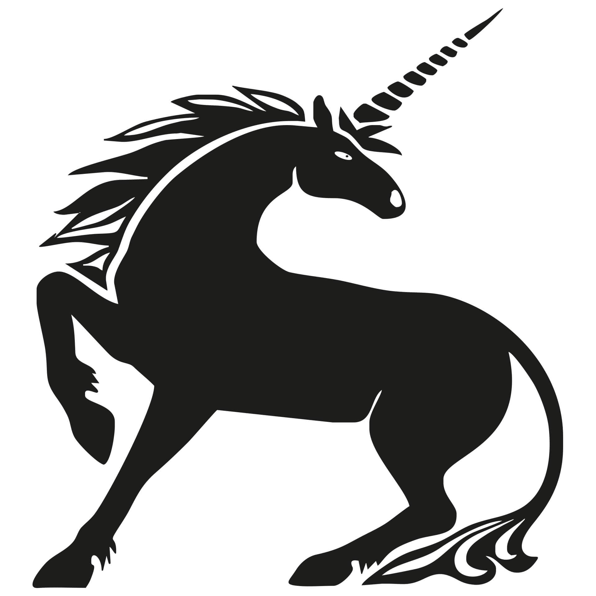 Wandtattoo Einhorn