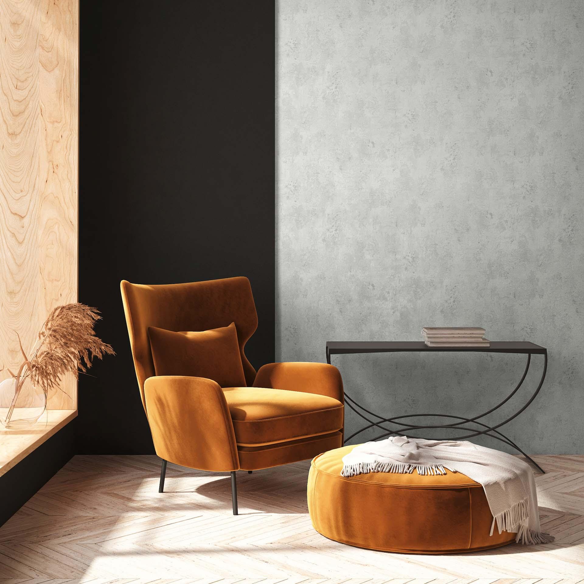 A.S. Création non-woven tapet BOS - sten look beton look lys grå, grå