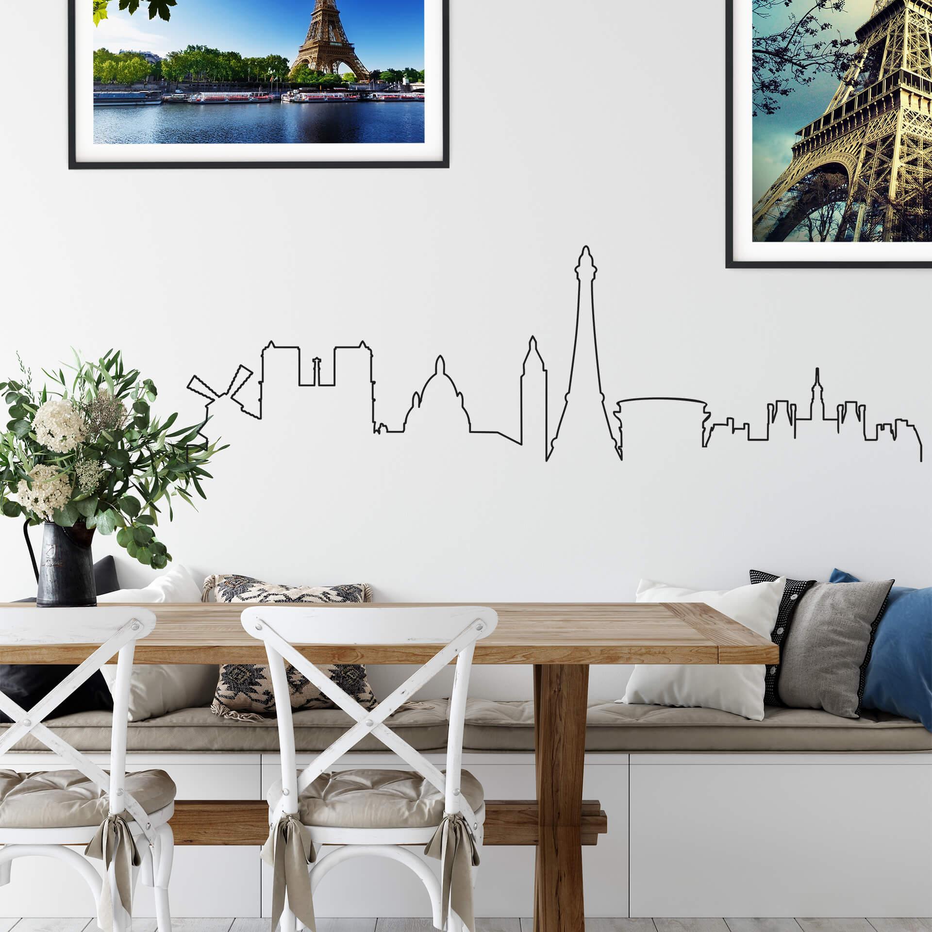 Adesivo murale - Paris Skyline