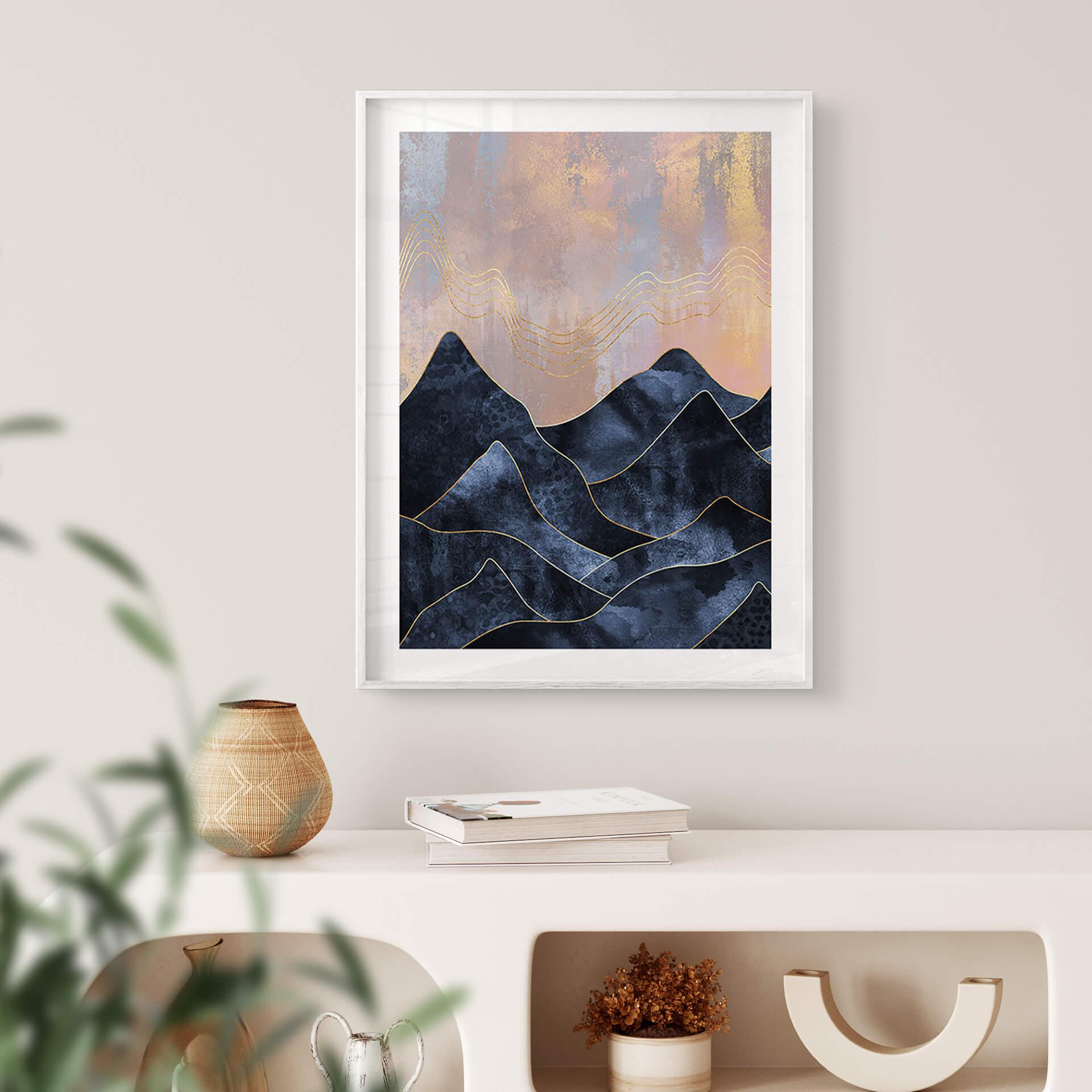 Póster Fredriksson - Cordillera jaspeada