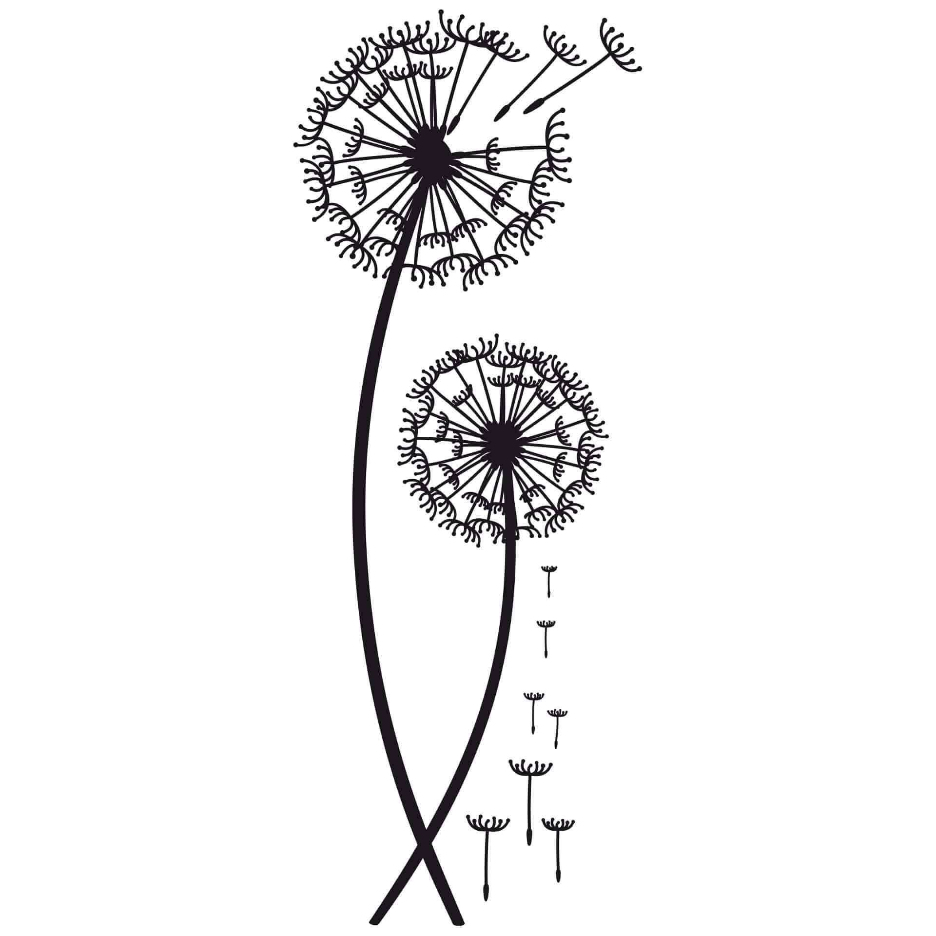 Muursticker Set Paardenbloemen