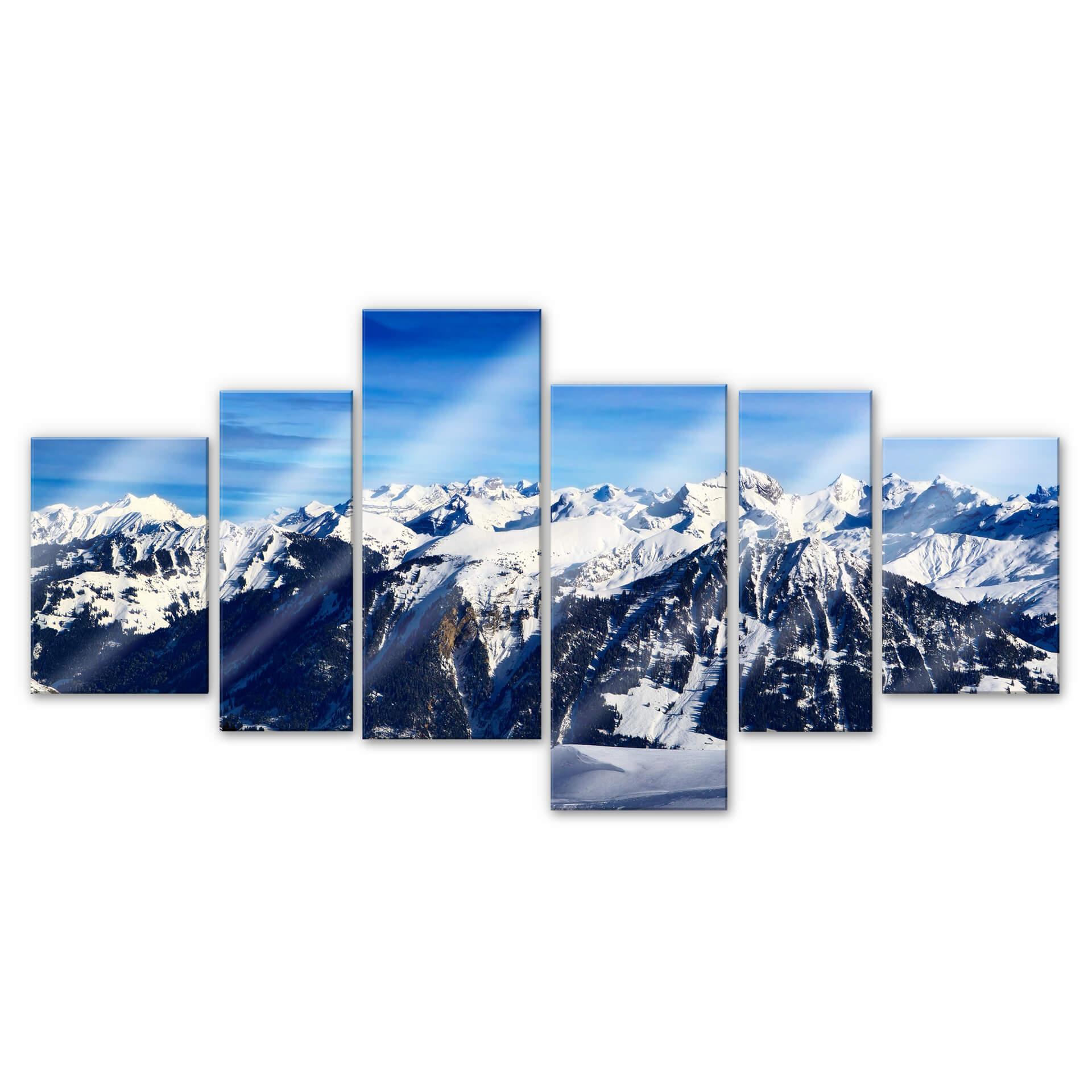 Akrylbillede Alpine panorama (6 stk.)