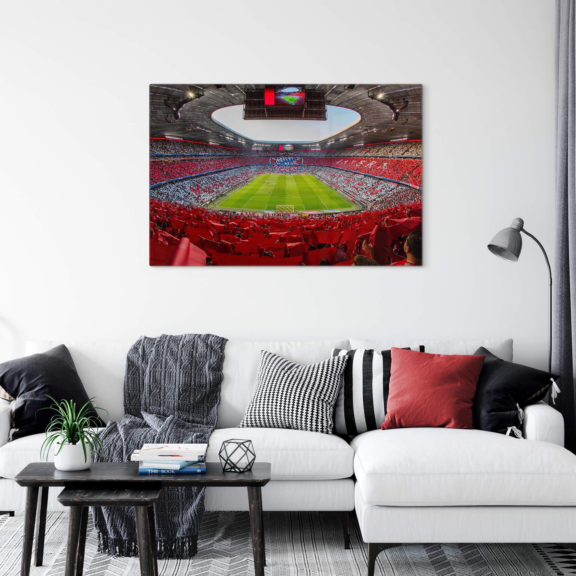Glasbillede - FCB Stadion Red White