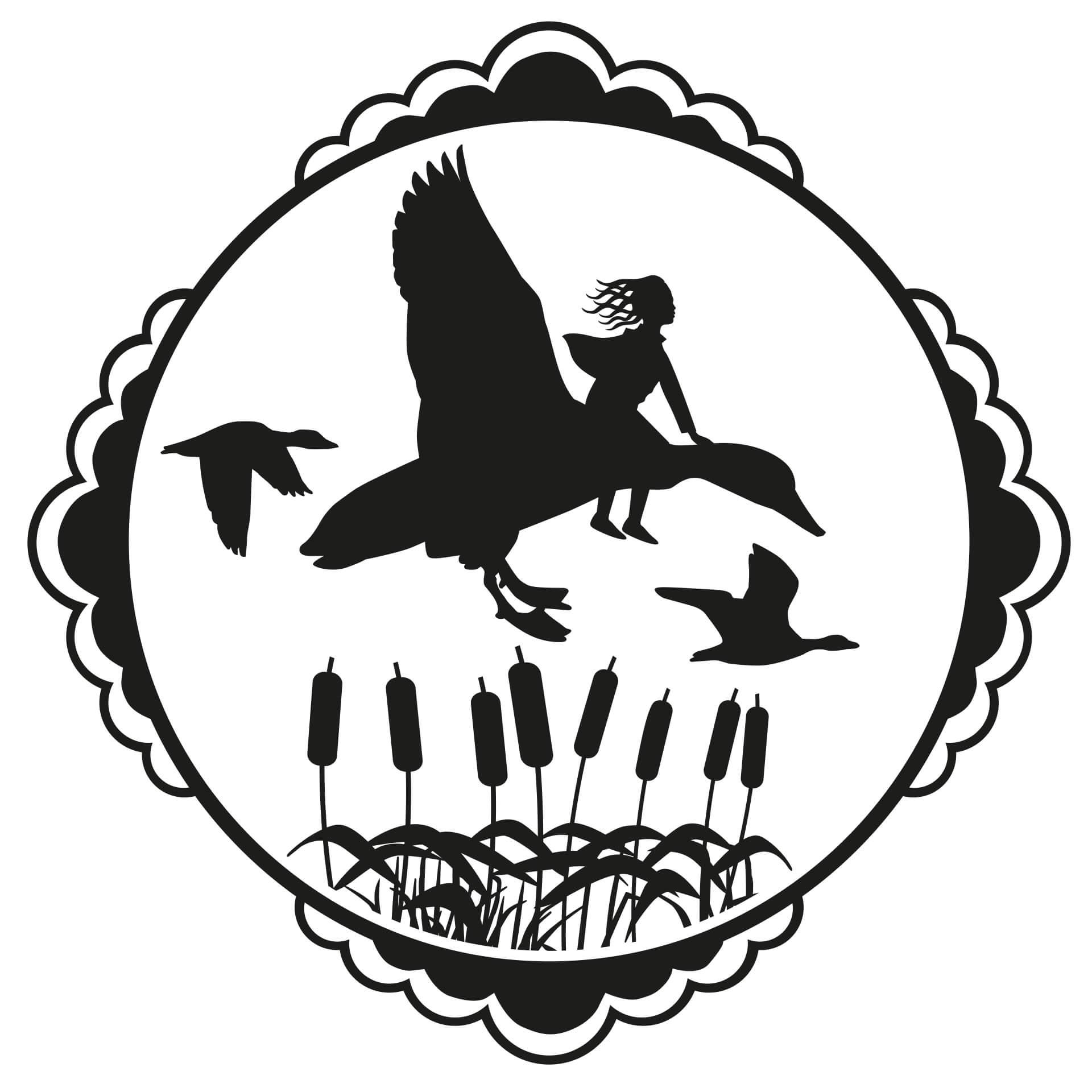 Adesivo murale - Mondo delle fiabe: volo d'anatre