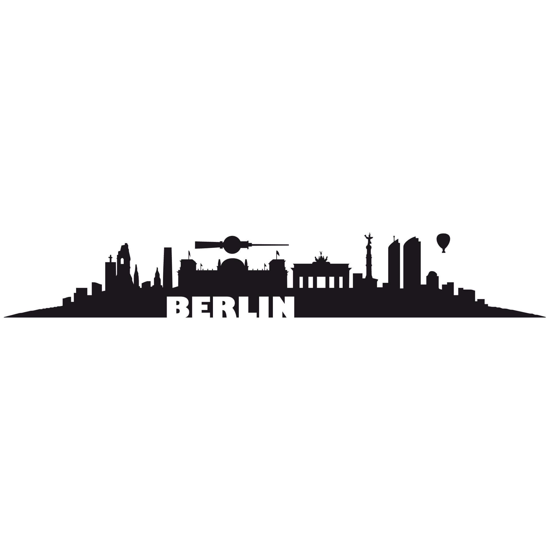 Muursticker Skyline Berlijn