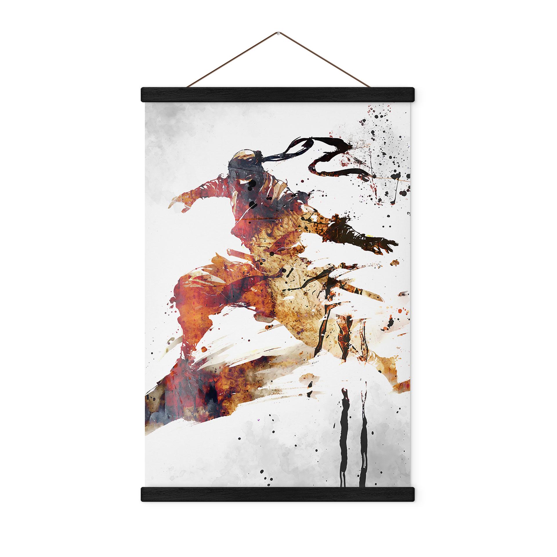 Tekstil plakat Flyvende ninja - Kulik