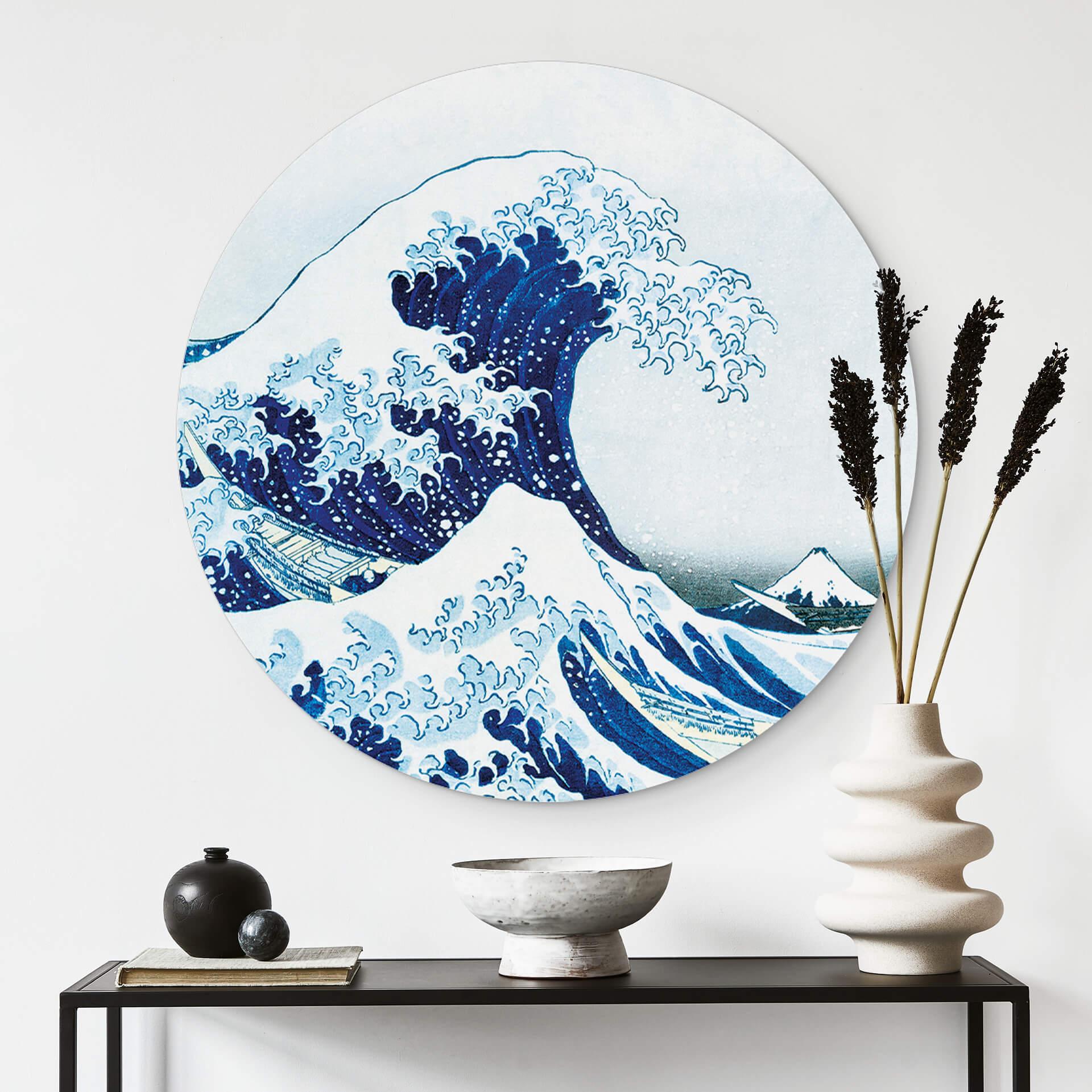 Wandcirkel Hokusai - the Big Wave
