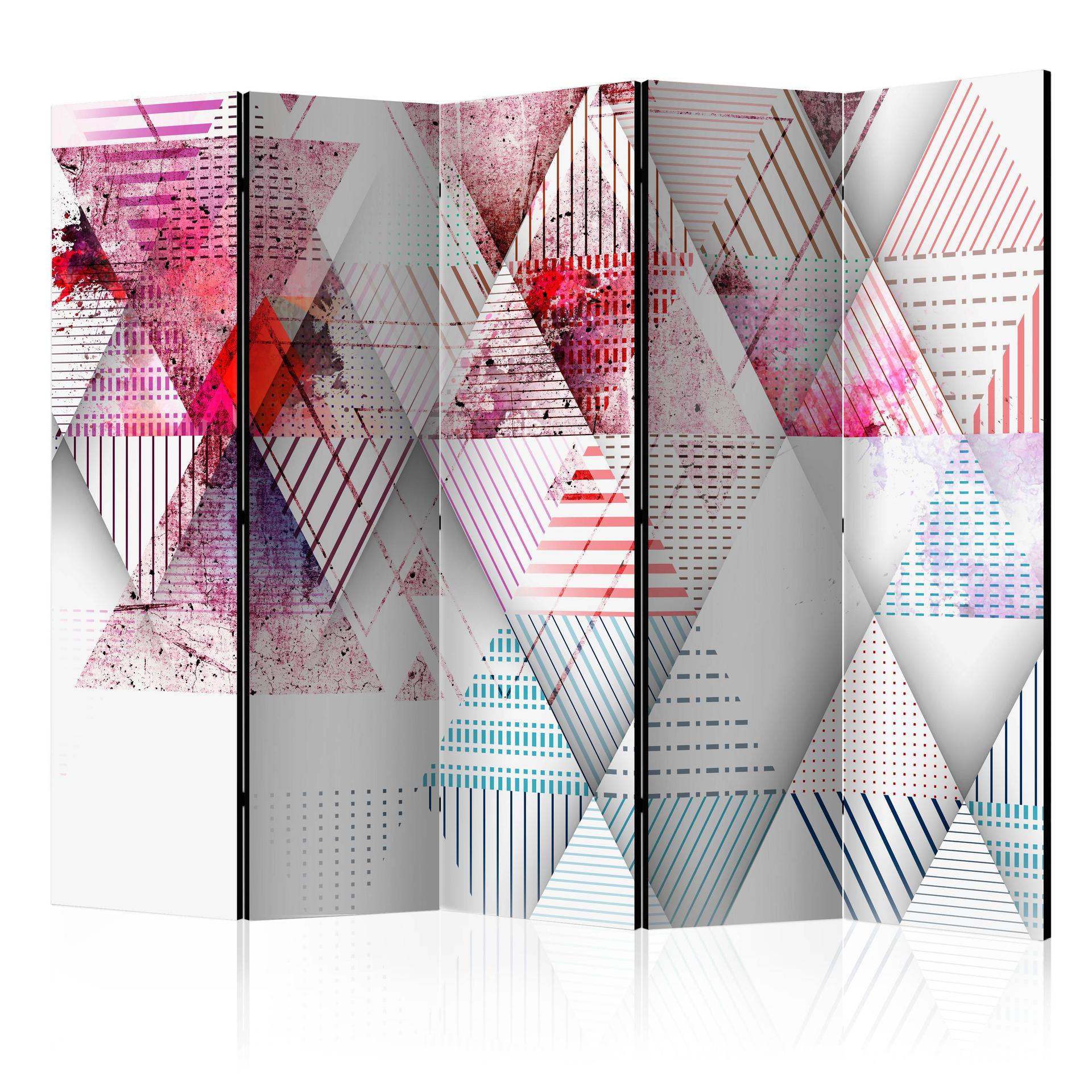 Divisorio per sala - Mondo triangolare, 3 pezzi