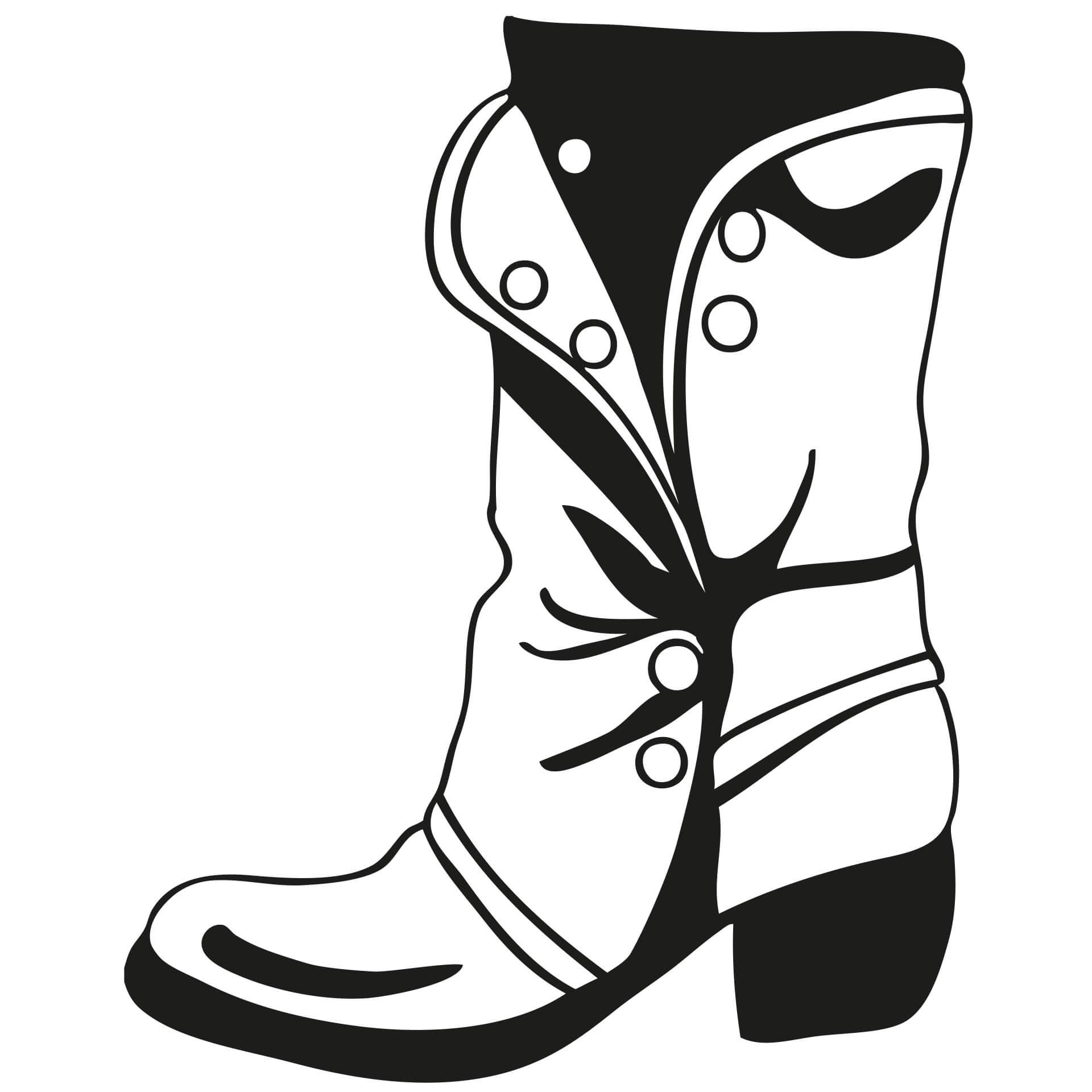 Stivale di cuoio